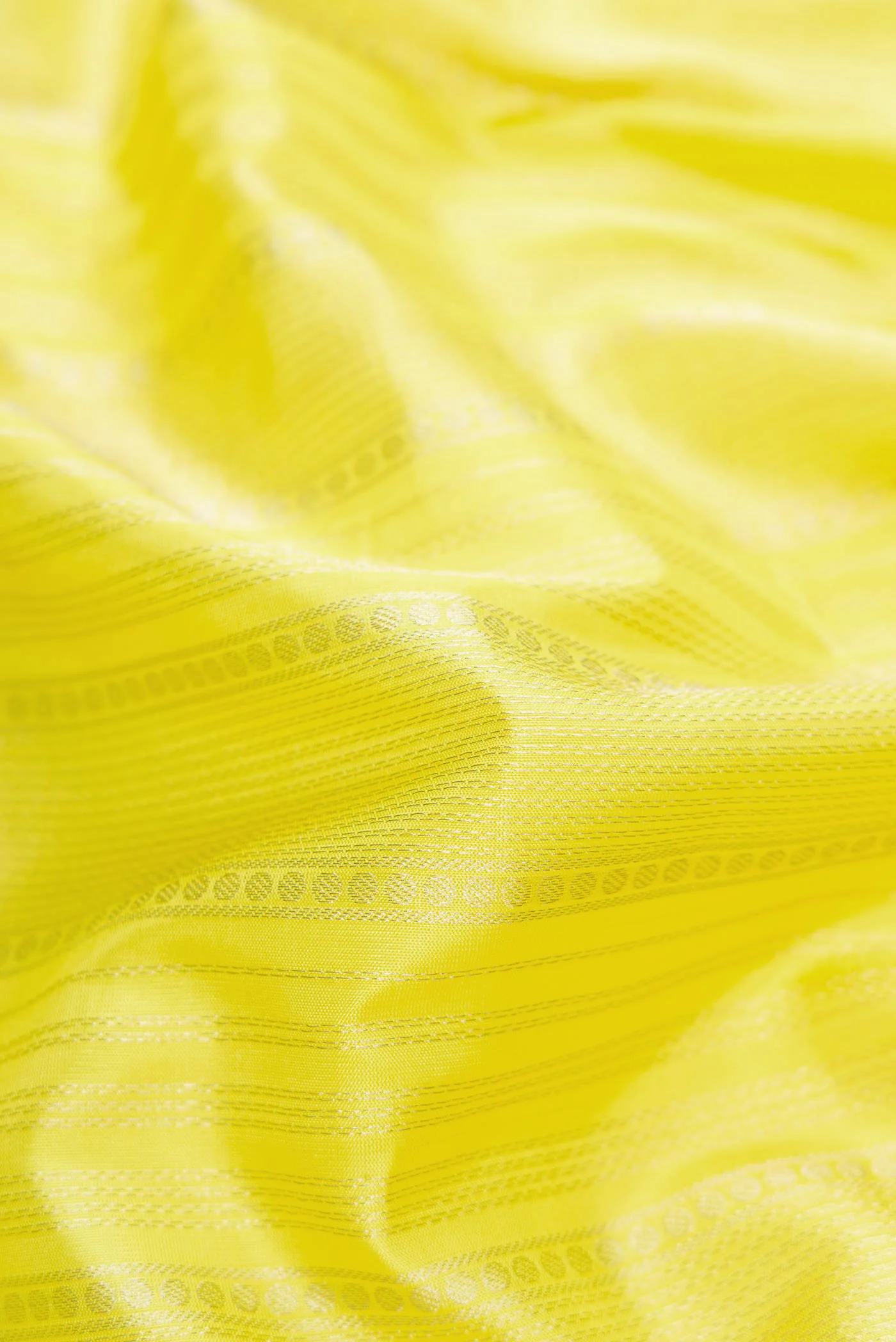 Lemon Yellow Soft Silk Saree - Image 2