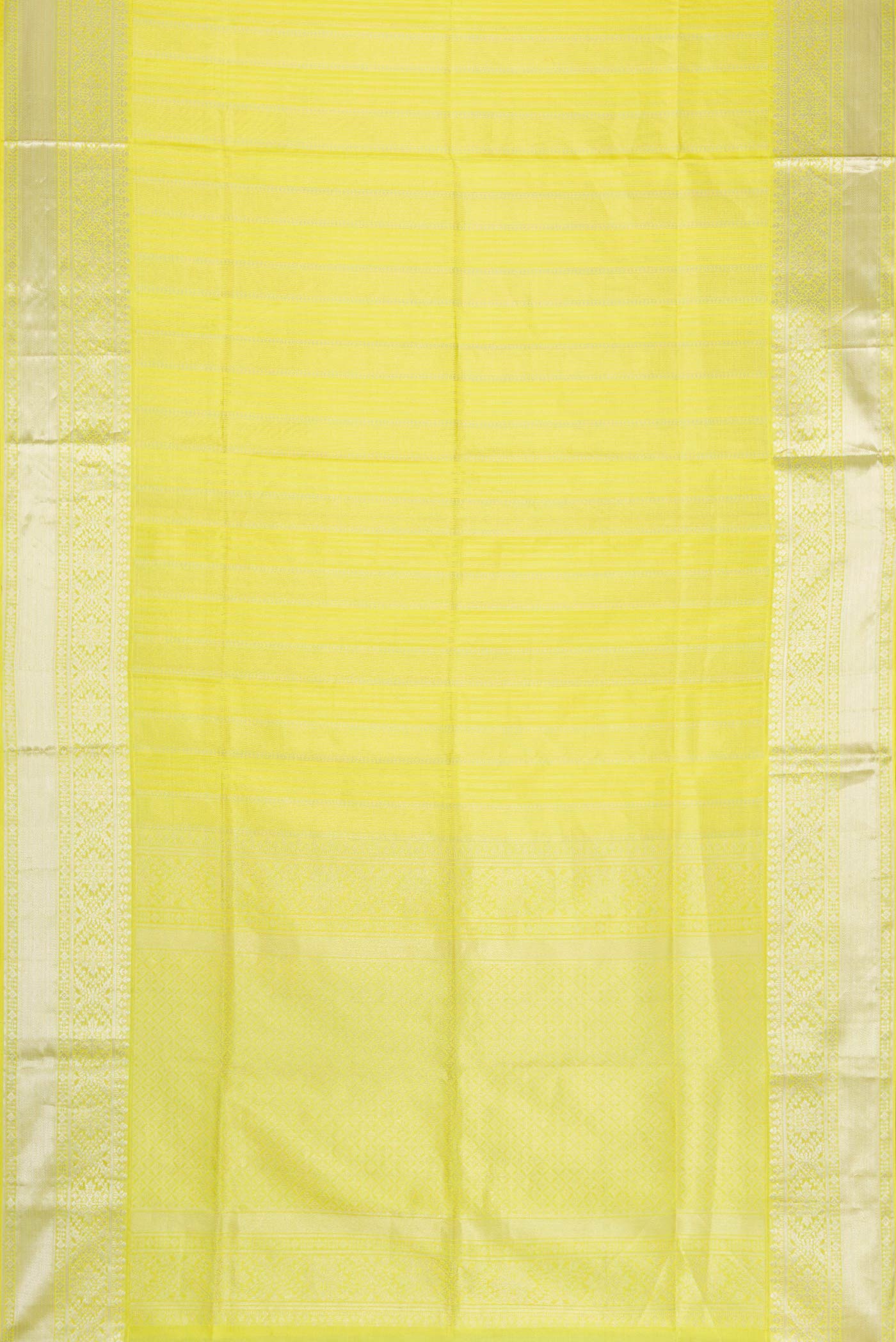 Lemon Yellow Soft Silk Saree - Image 6