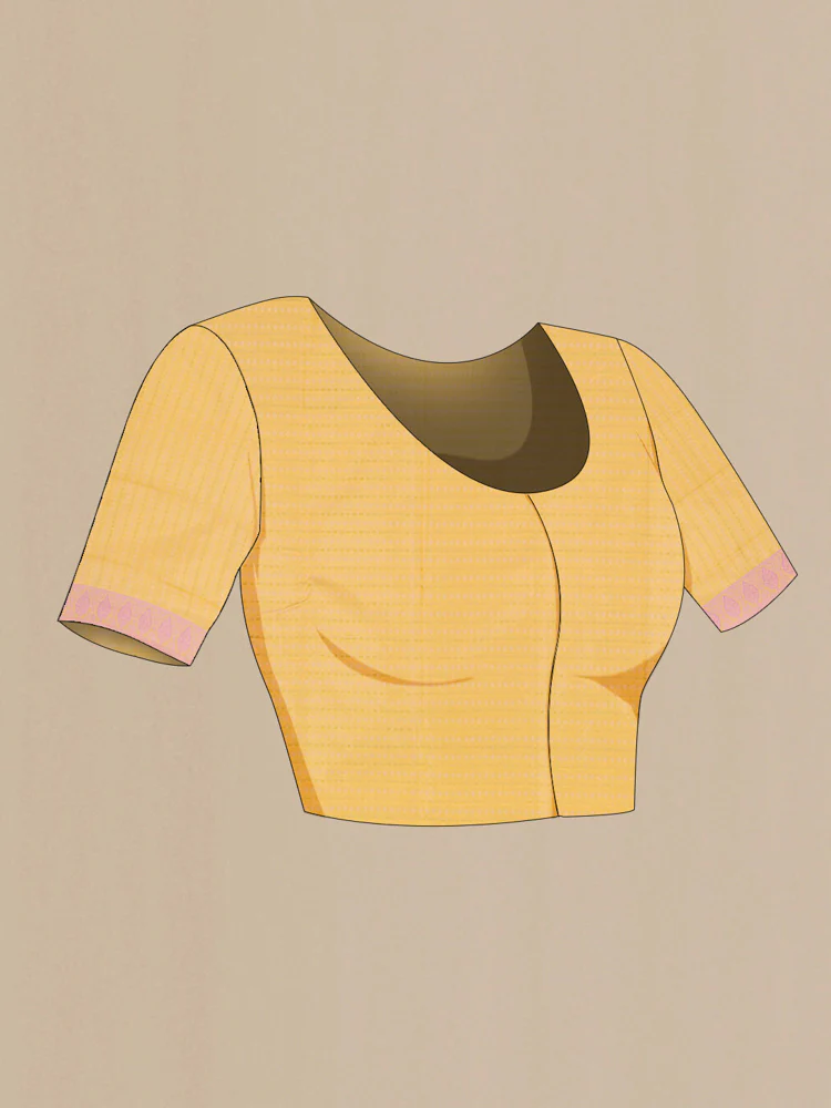 Mustard Soft Silk Saree - Image 4