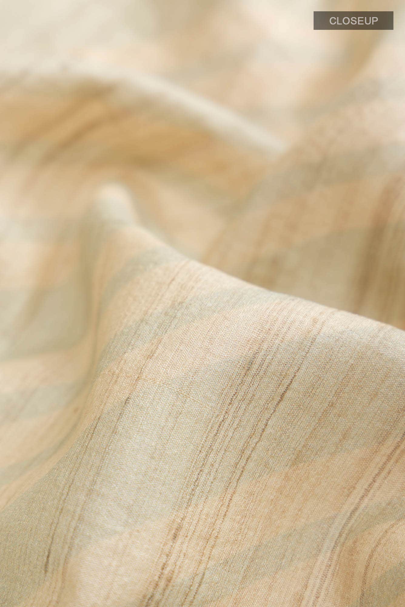 Light Blue Bhagalpuri Tussar Silk Saree - Image 3