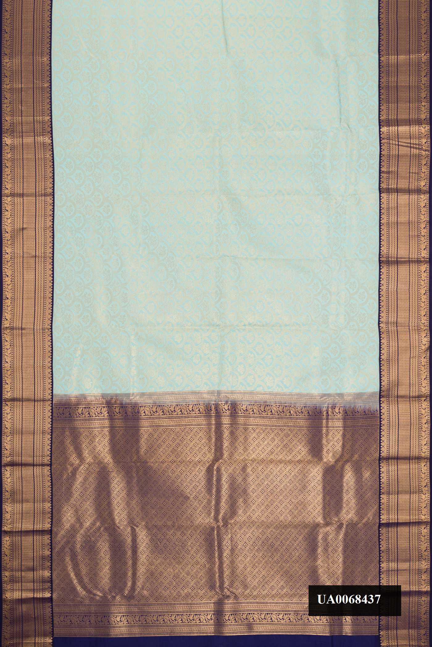 Light Blue Dual Tone Kanchipuram Silk Saree