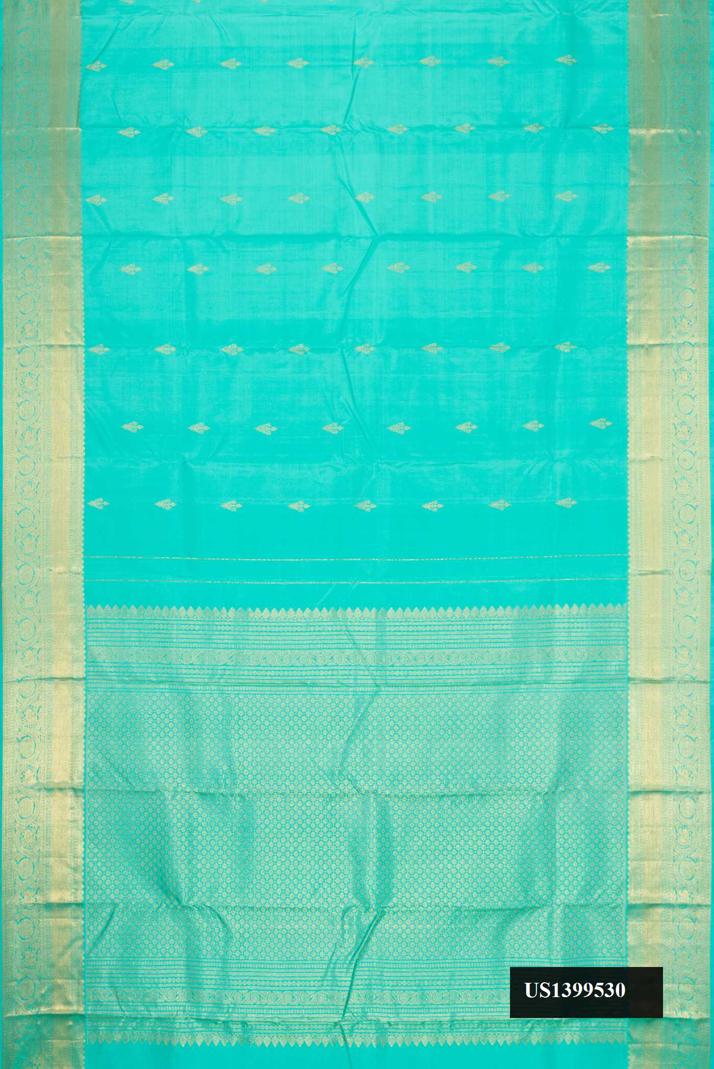 Light Blue Dual Tone Kanchipuram Silk Saree