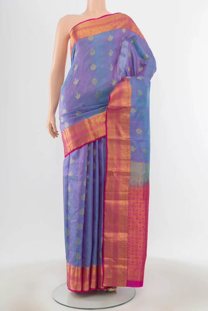 Lavender Kanchipuram Silk Saree