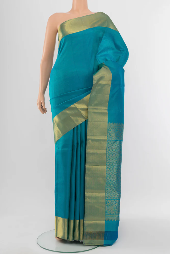 Blue Kanjivaram Silk Saree