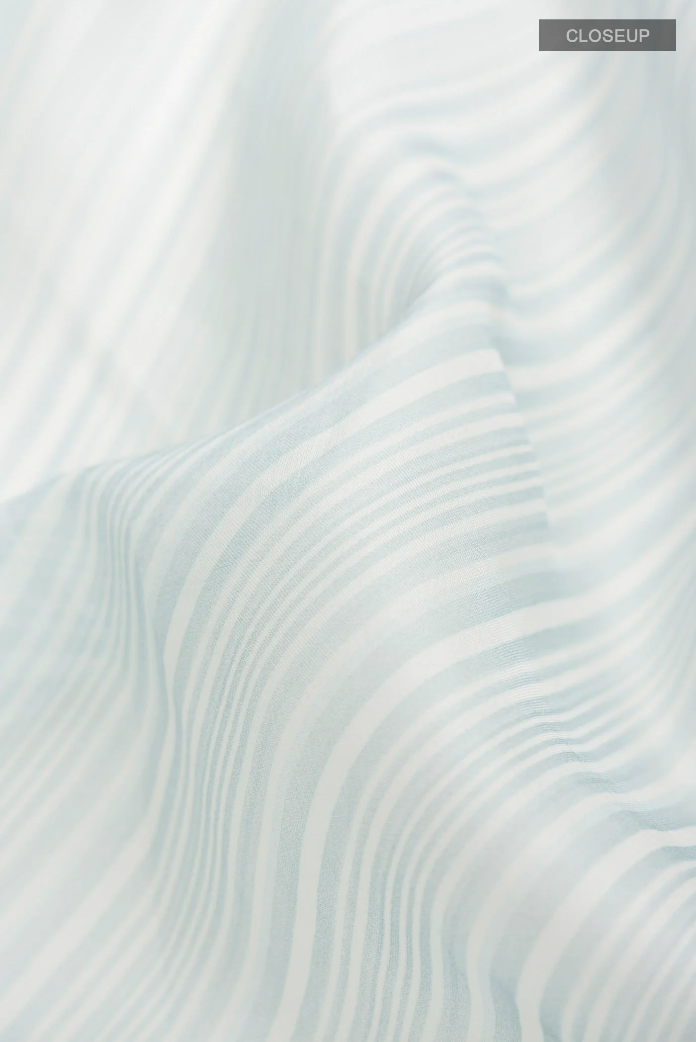 Light Blue Organza Silk Saree - Image 2