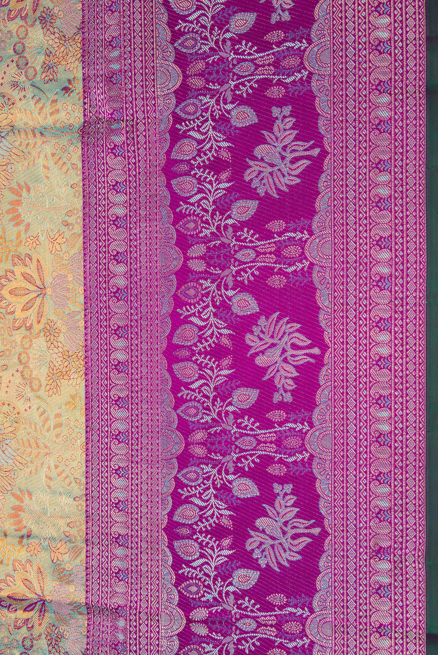 Light Blue with Gold Color Kanjivaram Tissue Silk Saree - Image 3