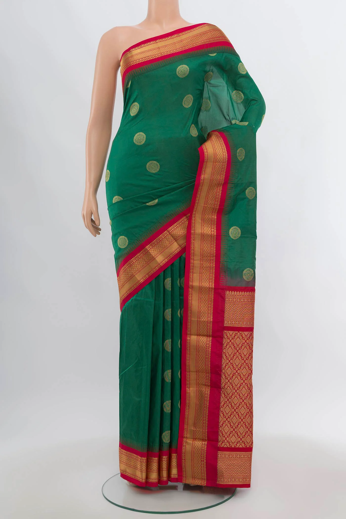 Green Blended Bangalore Silk Saree