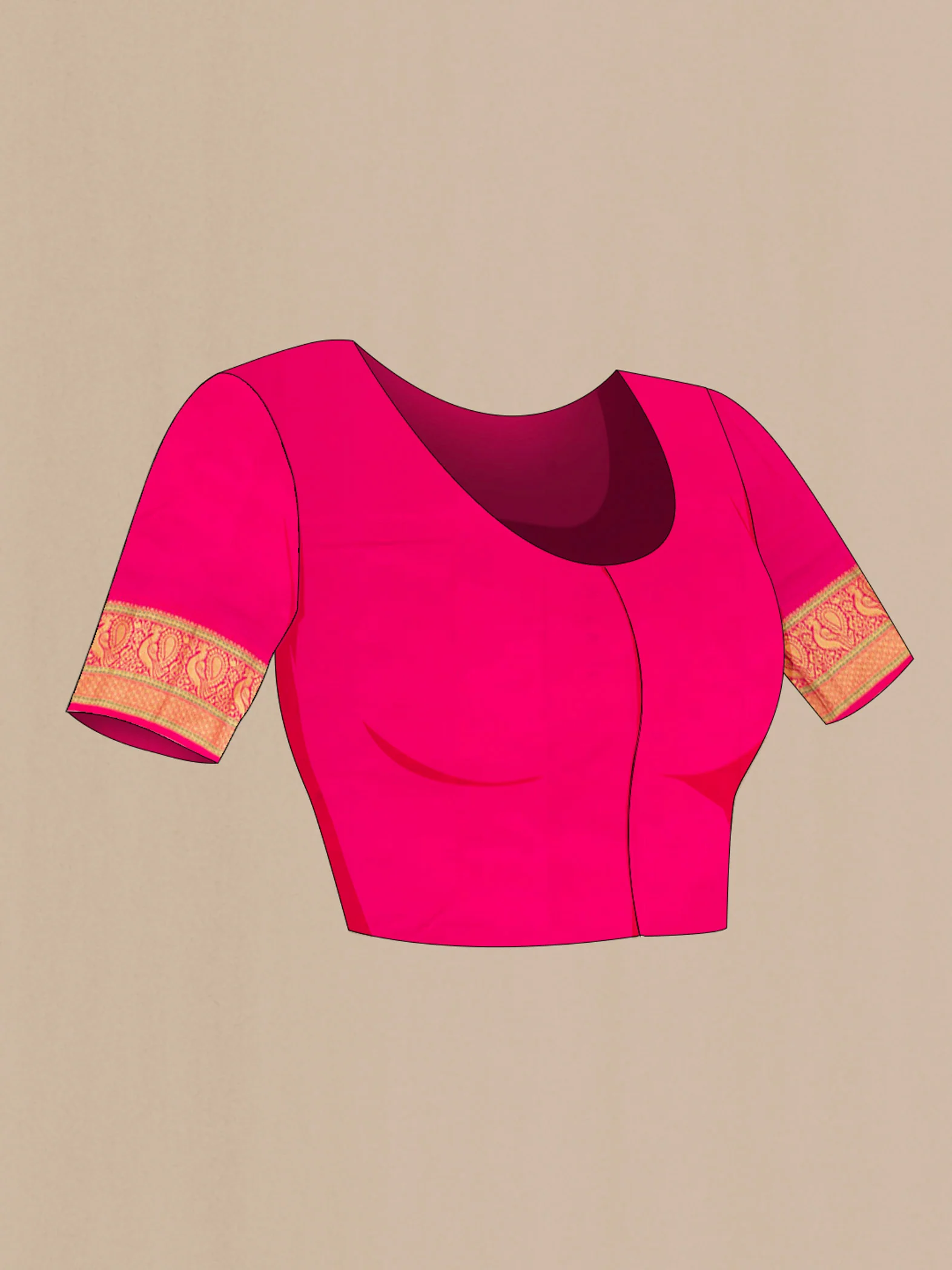 Sea Green Blended Bangalore Silk Saree - Image 4