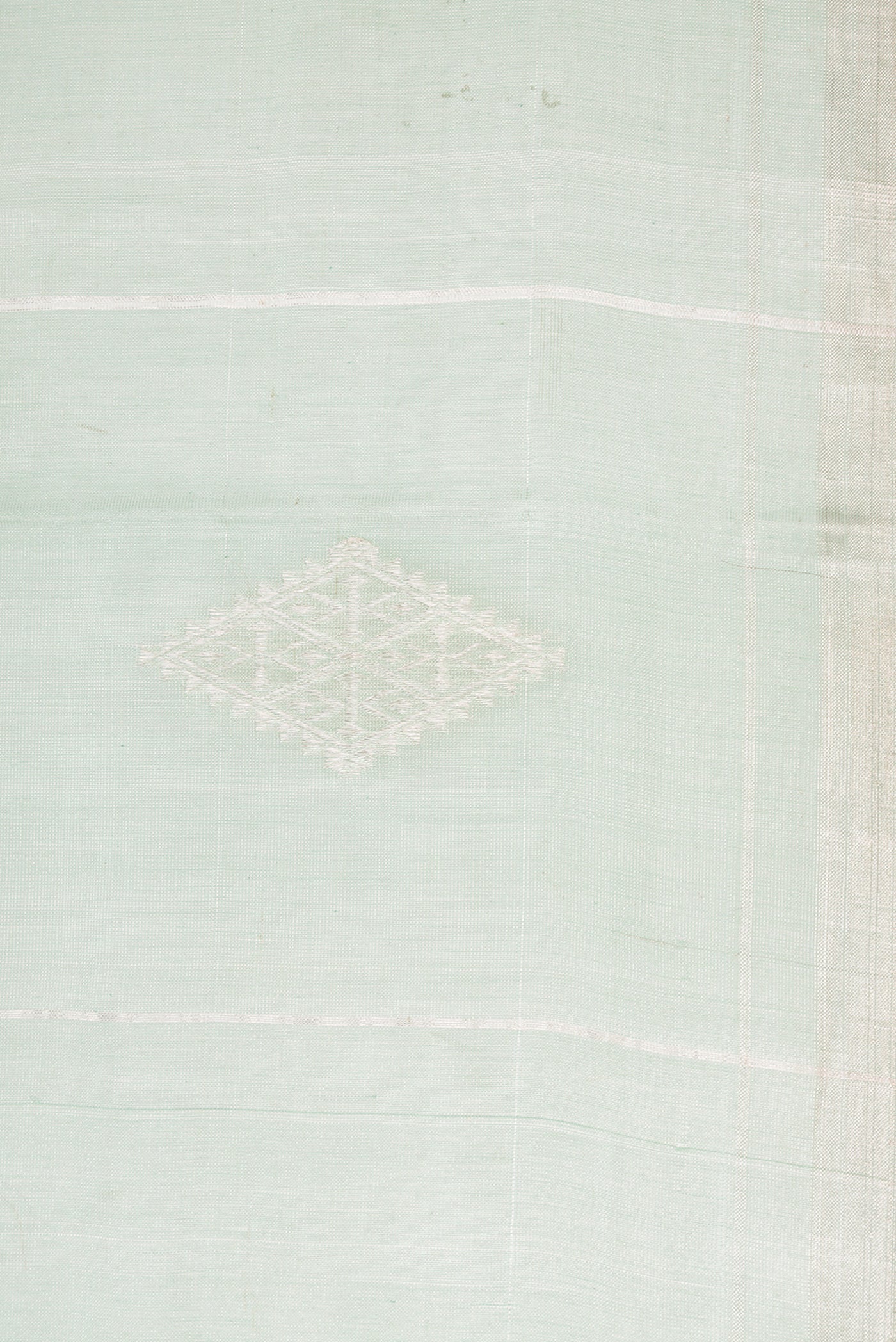 Light Blue Chanderi Tissue Silk Saree - Image 3