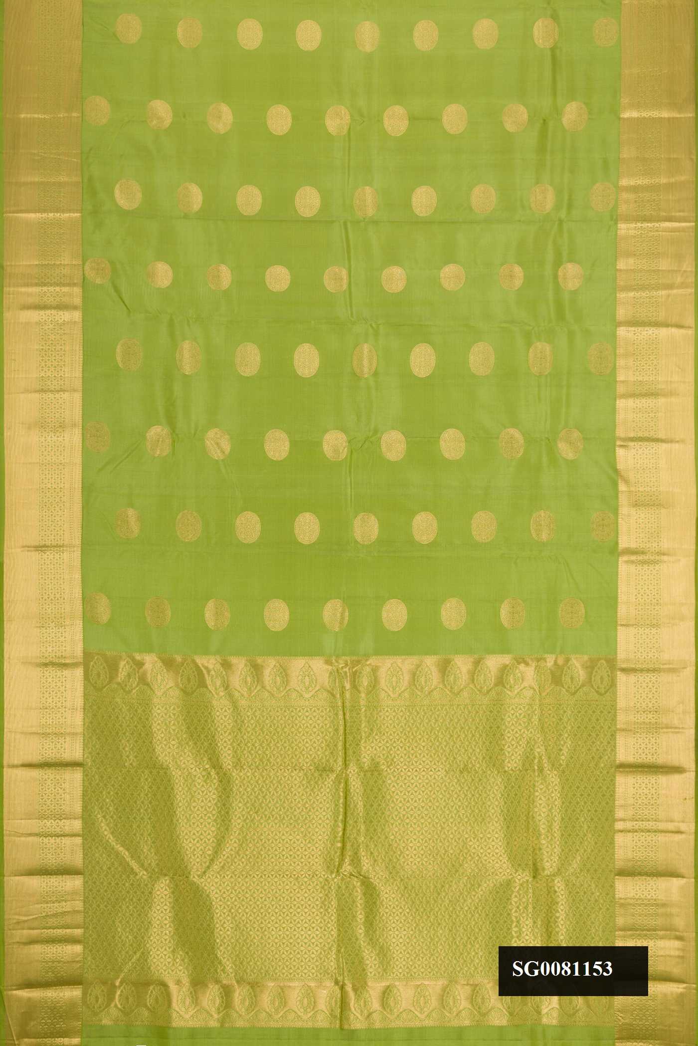 Light Green Dual Tone Kanchipuram Silk Saree