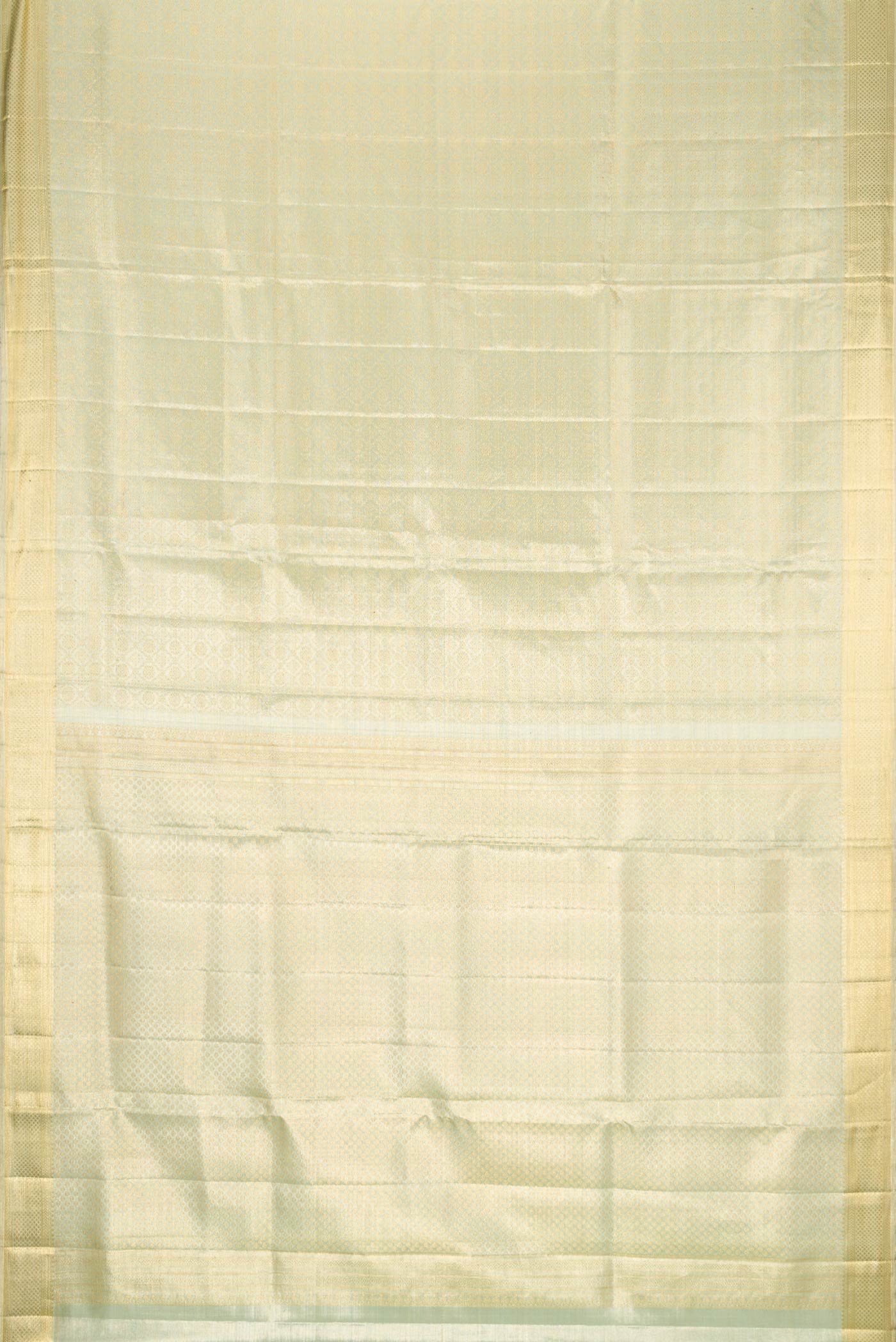 Mint Green with Gold Color Kanjivaram Tissue Silk Saree - Image 6