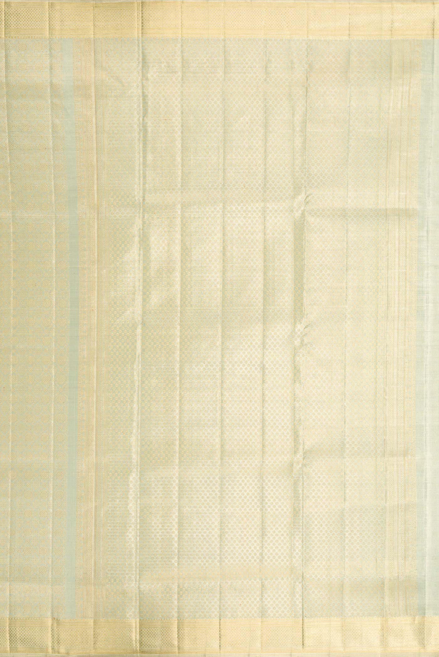 Mint Green with Gold Color Kanjivaram Tissue Silk Saree - Image 7