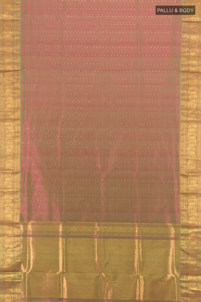 Multi Color Kanjivaram Silk Saree - Image 5