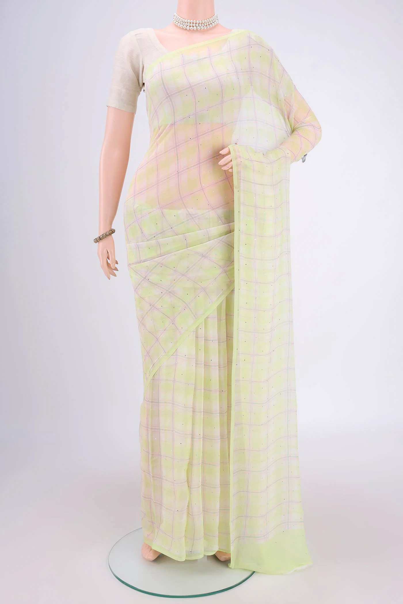 Multi Color Mysore Chiffon Saree