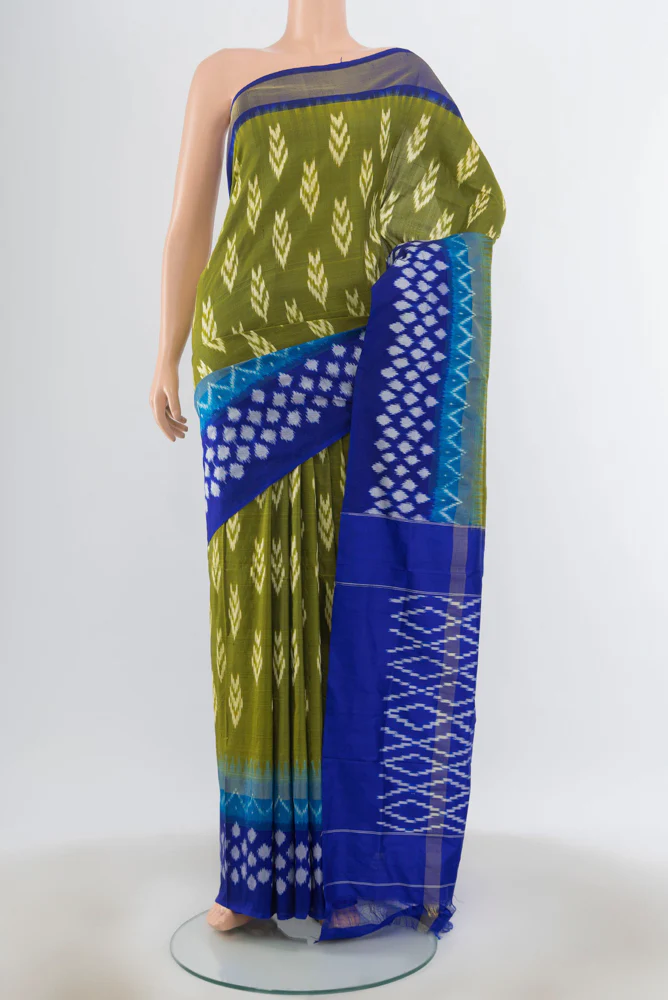 Green Pochampally Silk Saree