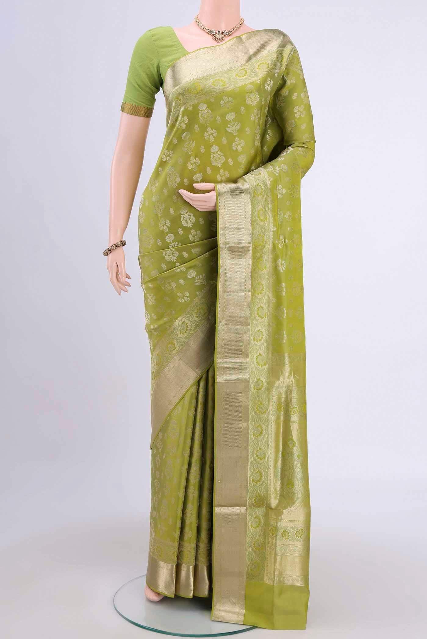 Light Green Soft Silk Saree