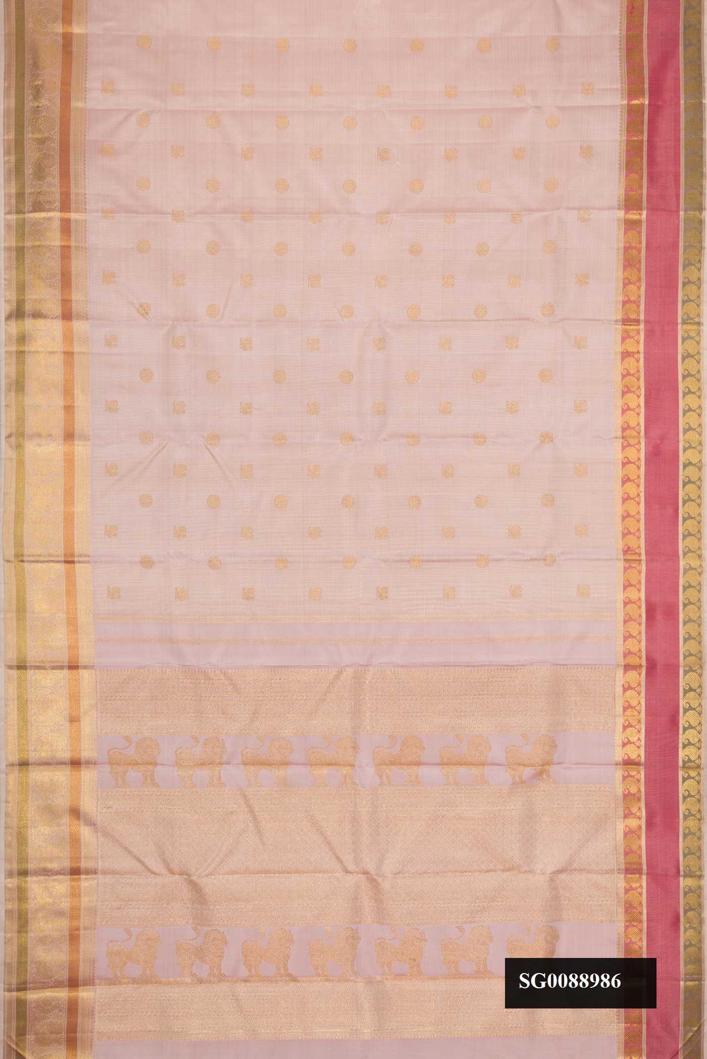 Lilac Dual Tone Kanchipuram Silk Saree