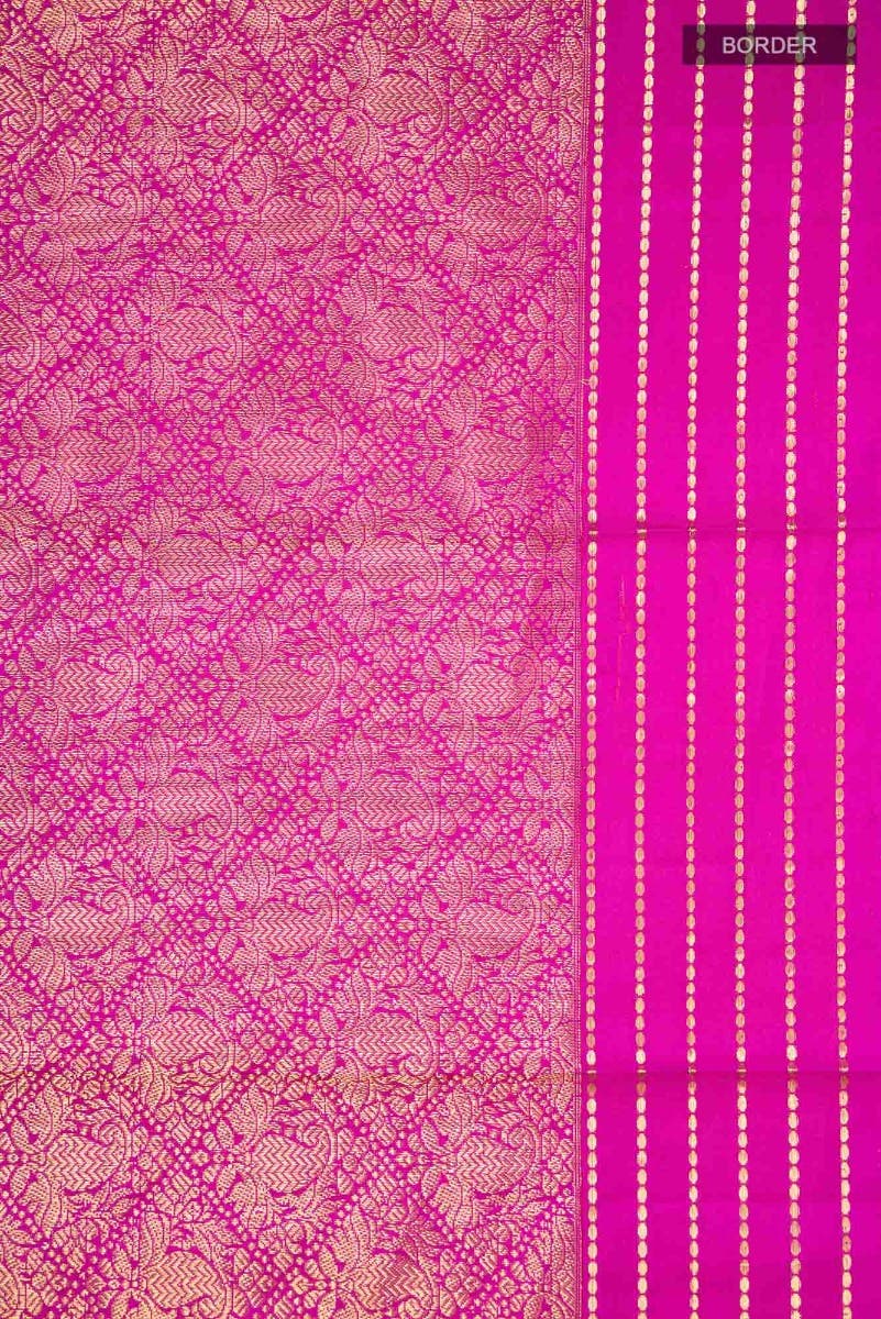 Maangai-Rani Pink Kanchipuram Silk Saree - Image 6