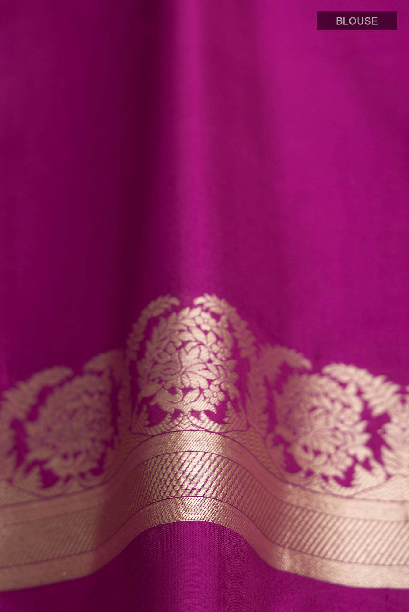 Bhumi-Magenta Banarasi Silk Saree - Image 6