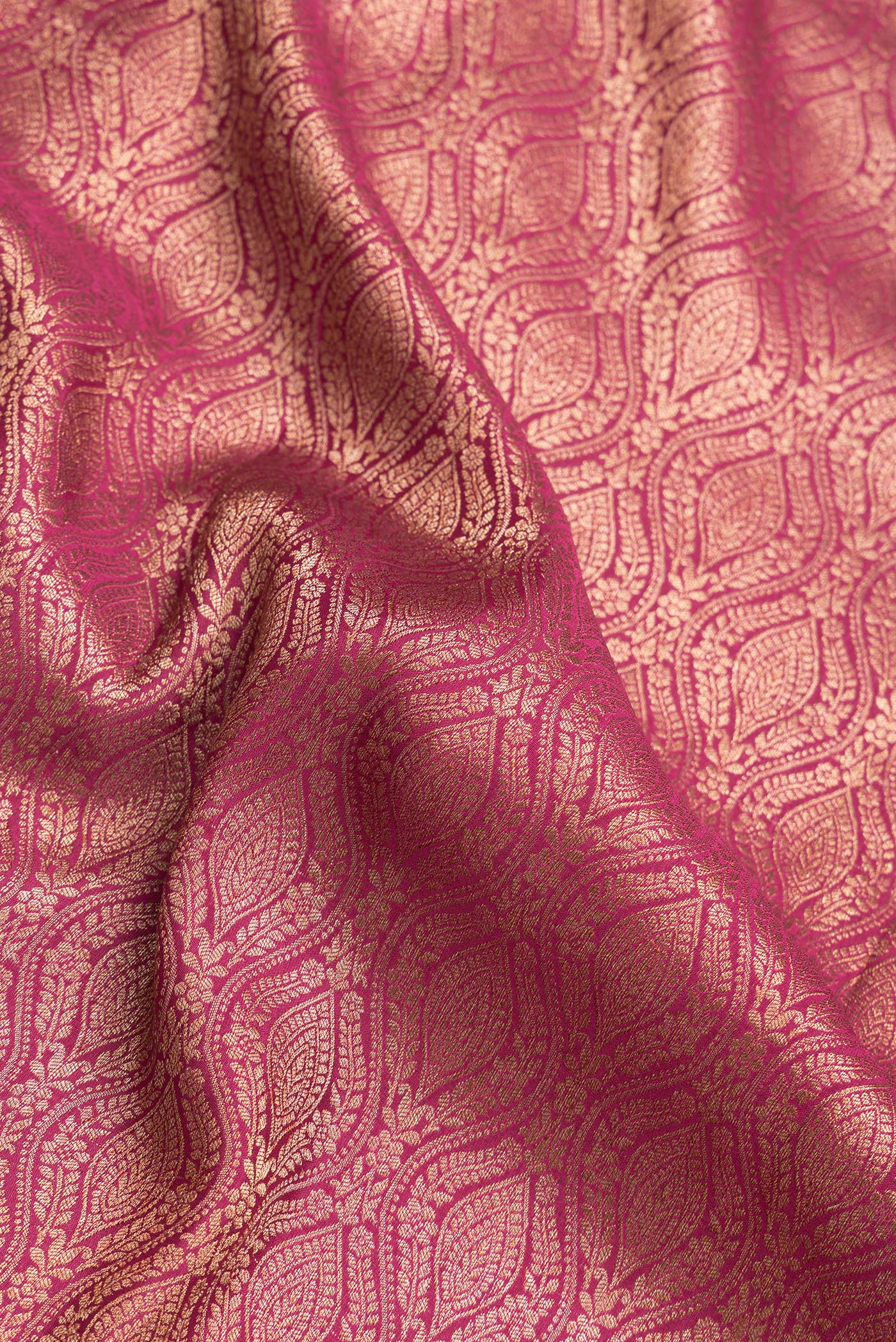 Maroon Mysore Crepe Saree - Image 2