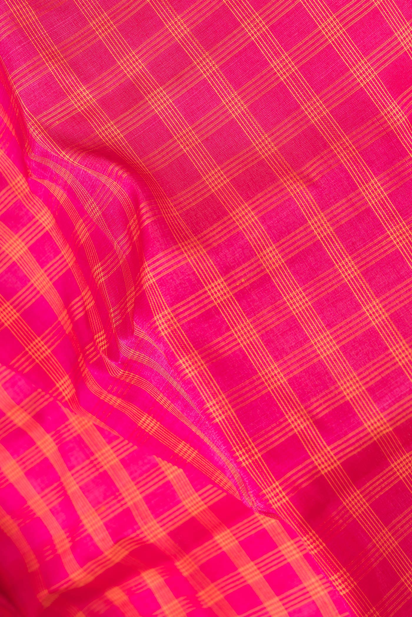 Pink Gadwal Silk Cotton Saree - Image 2