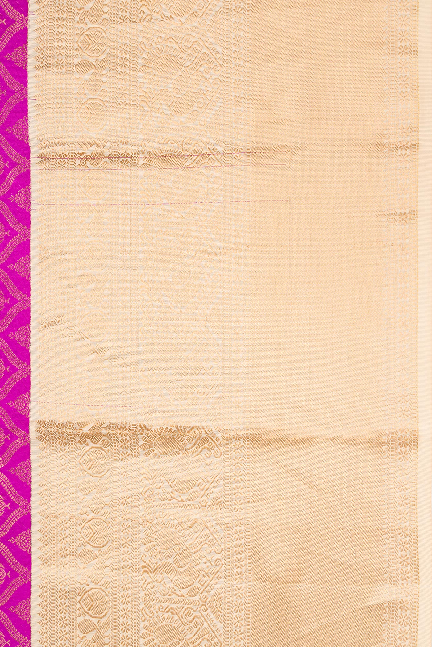 Magenta Kanchipuram Silk Saree - Image 3