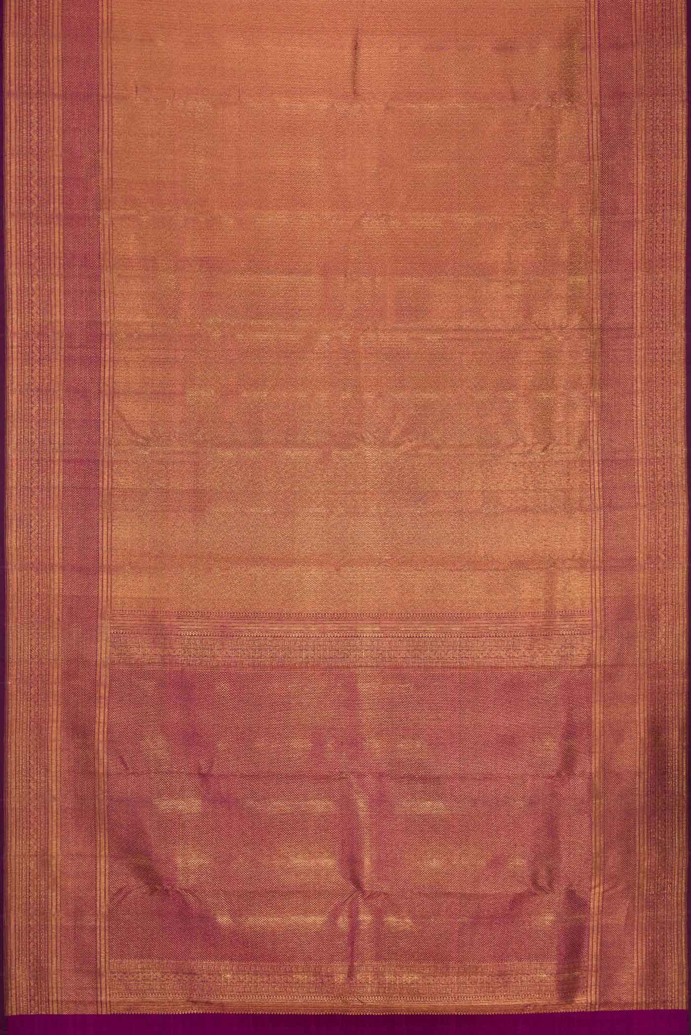Magenta Dual Tone Kanchipuram Silk Saree - Image 6