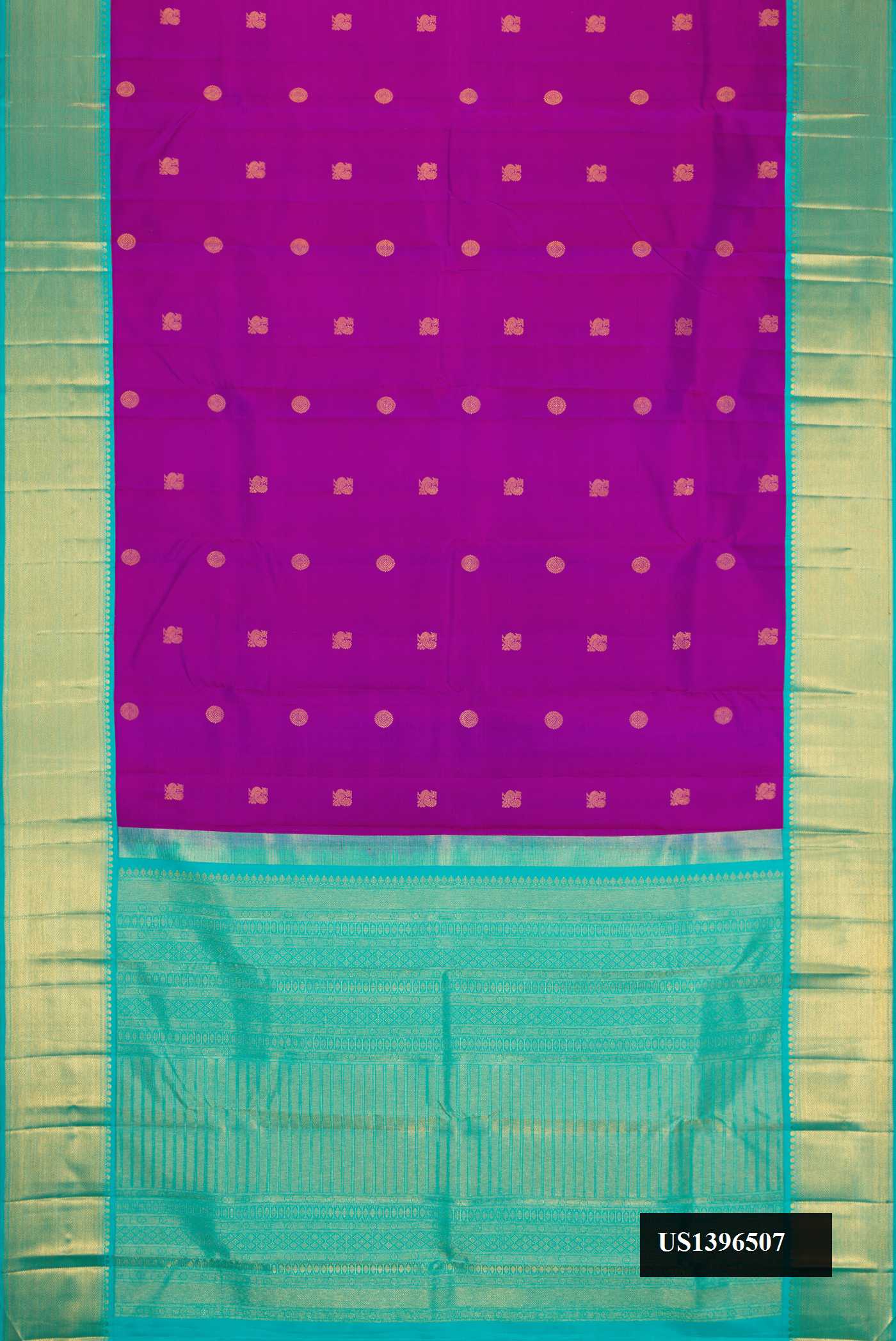Magenta Dual Tone Kanchipuram Silk Saree