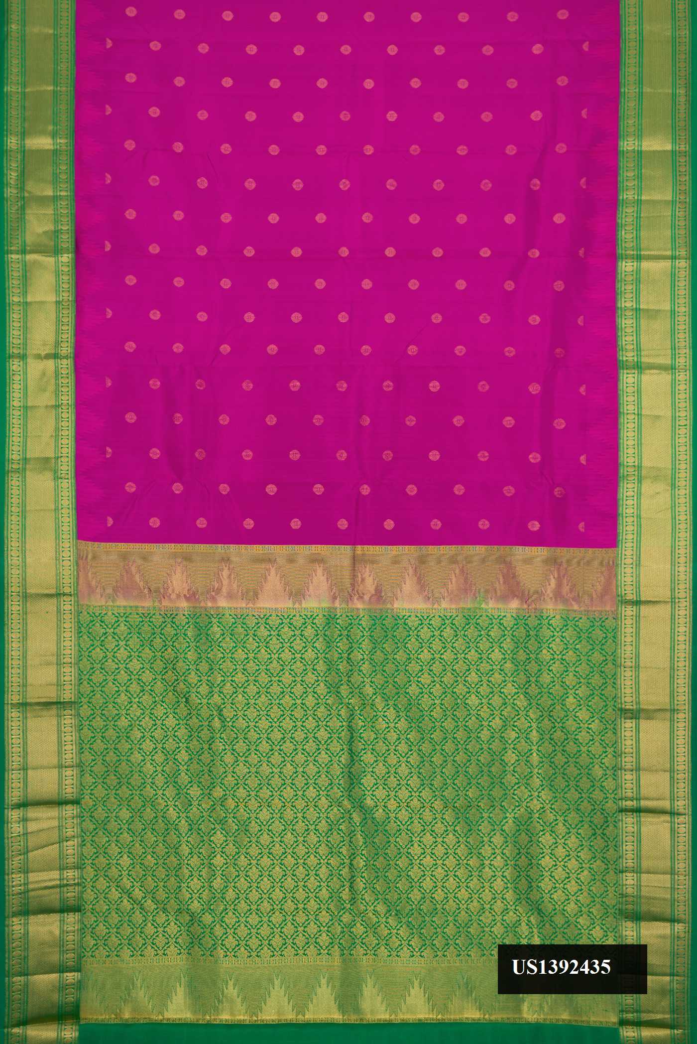 Magenta Dual Tone Kanchipuram Silk Saree