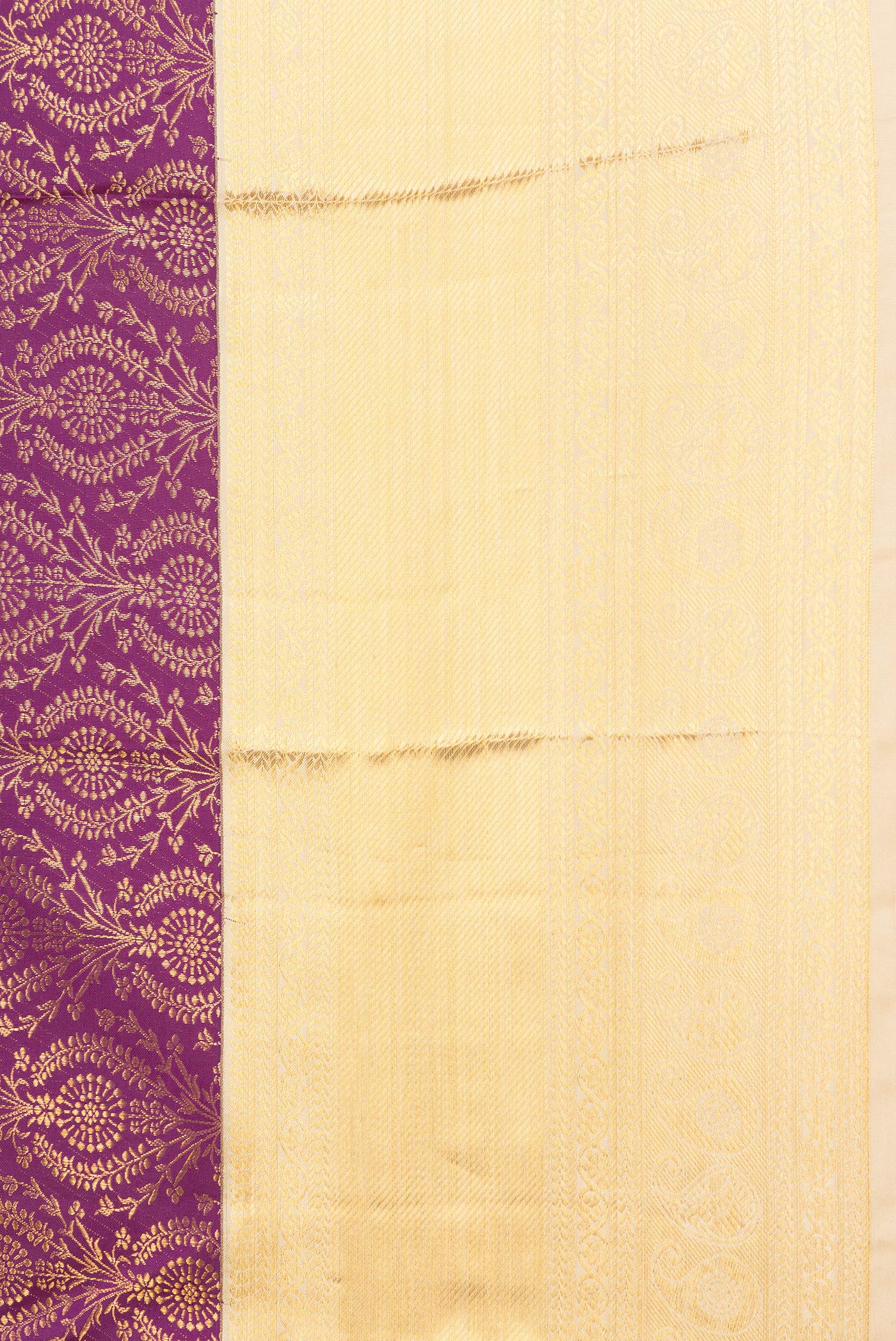 Purple Kanchipuram Silk Saree - Image 3