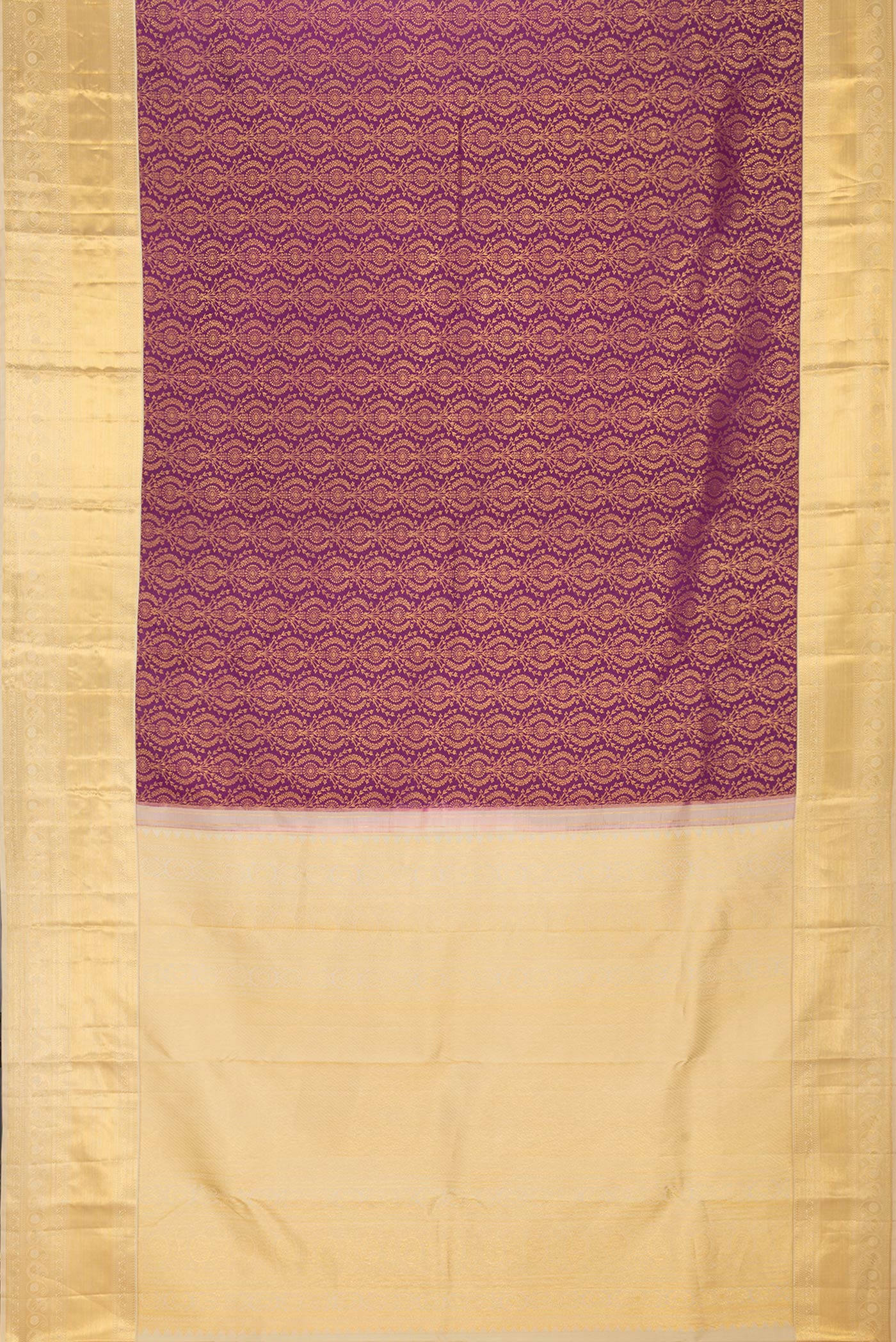 Purple Kanchipuram Silk Saree - Image 6