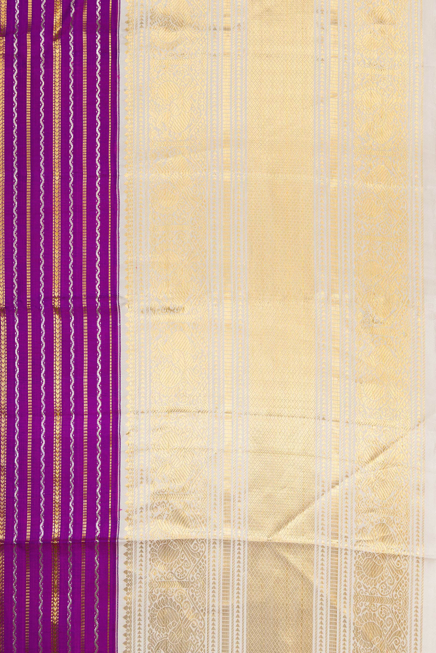 Purple Kanchipuram Silk Saree - Image 3