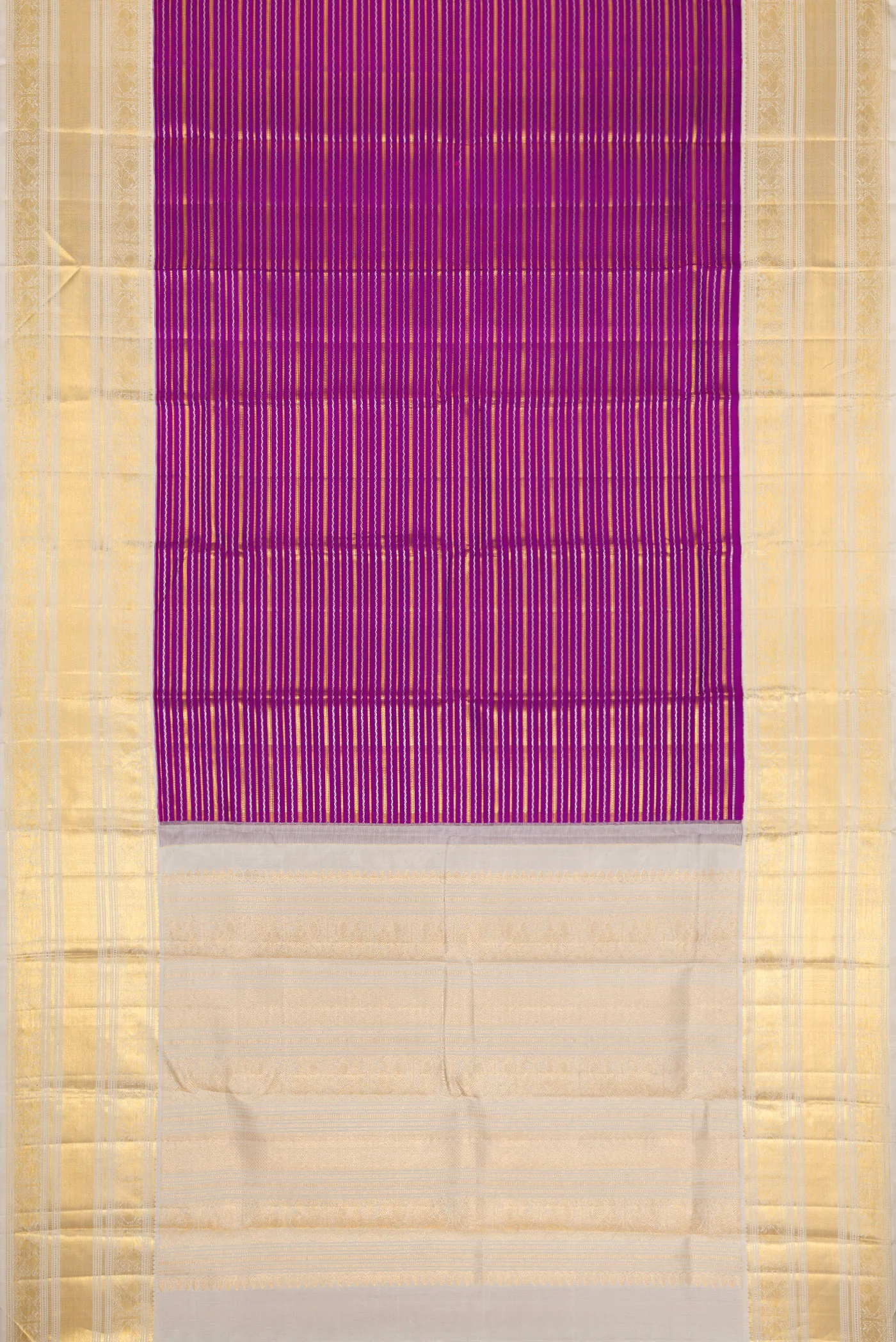 Purple Kanchipuram Silk Saree - Image 6