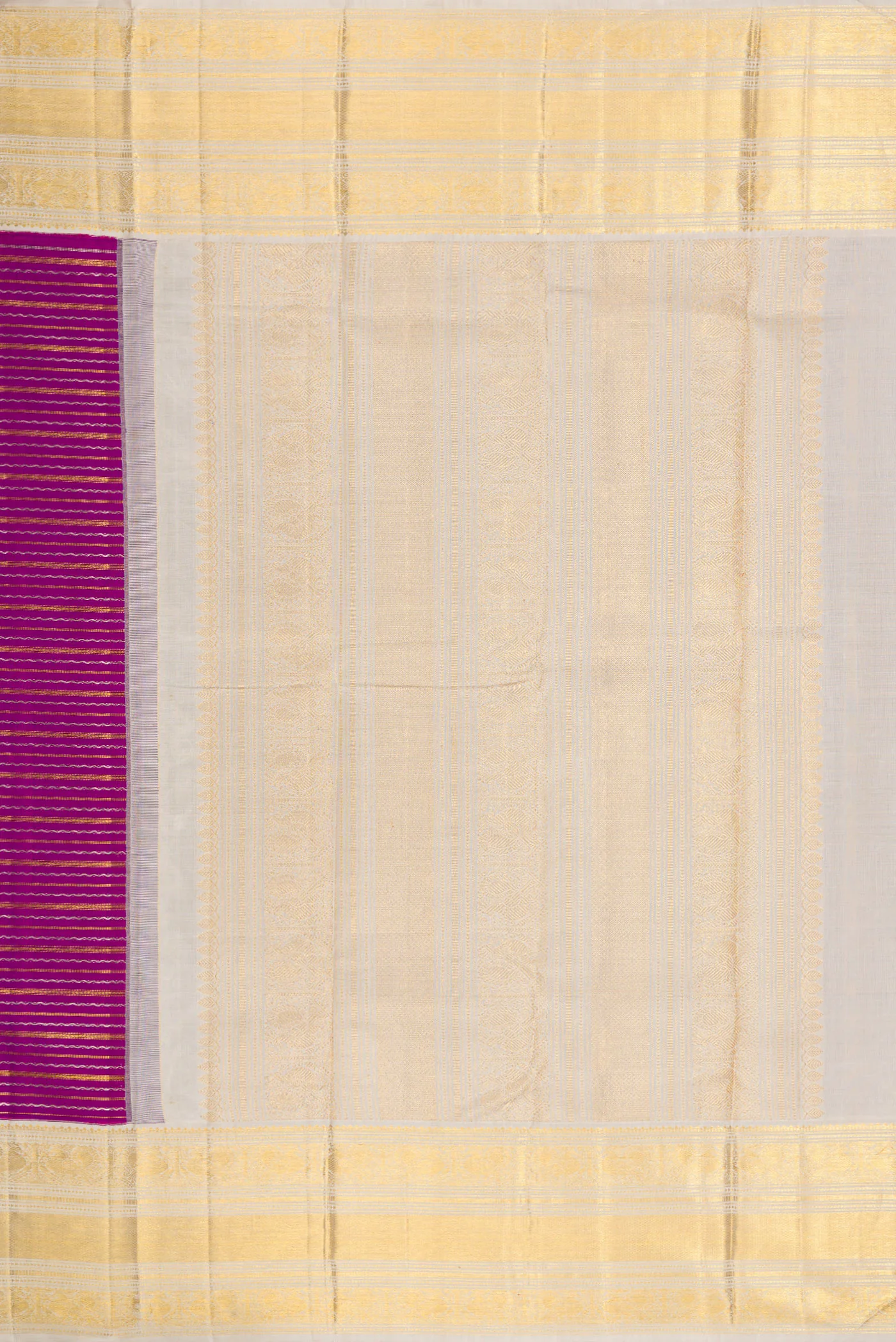 Purple Kanchipuram Silk Saree - Image 7