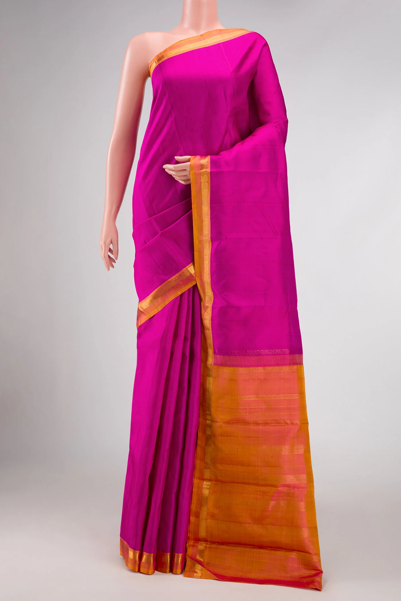 Magenta Kanjivaram Silk Saree