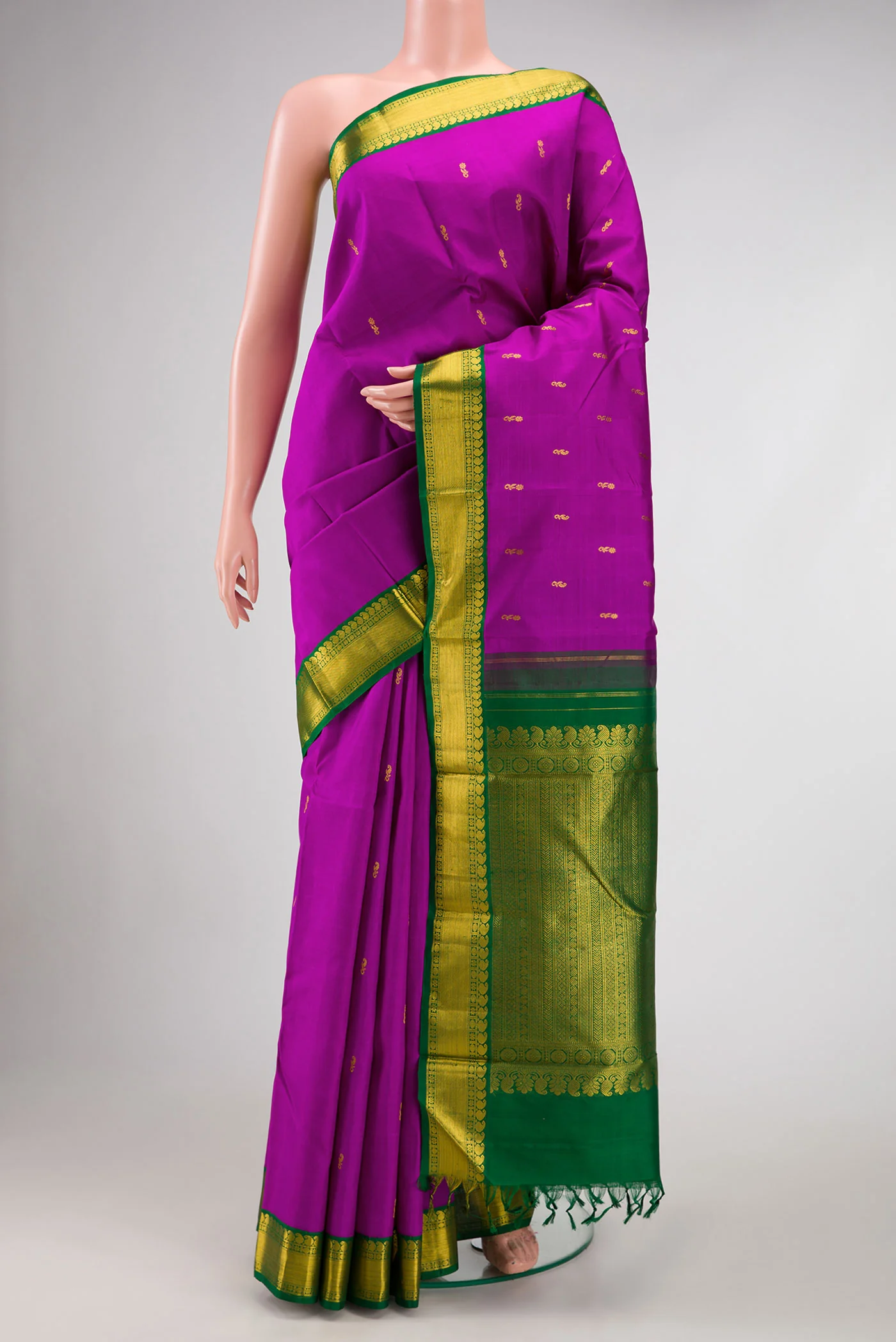 Purple Kanjivaram Silk Saree
