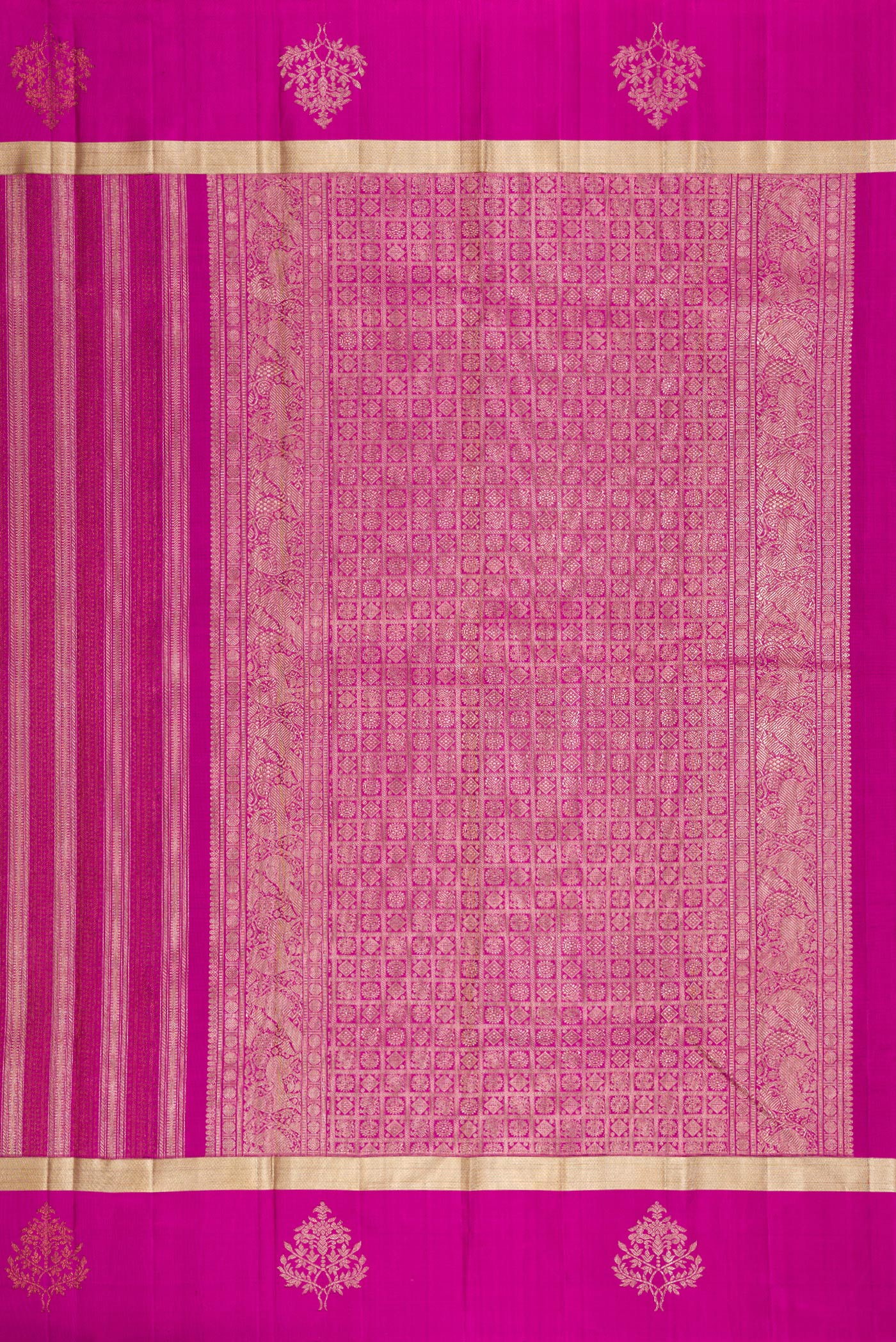 Magenta Kanjivaram Silk Saree - Image 7