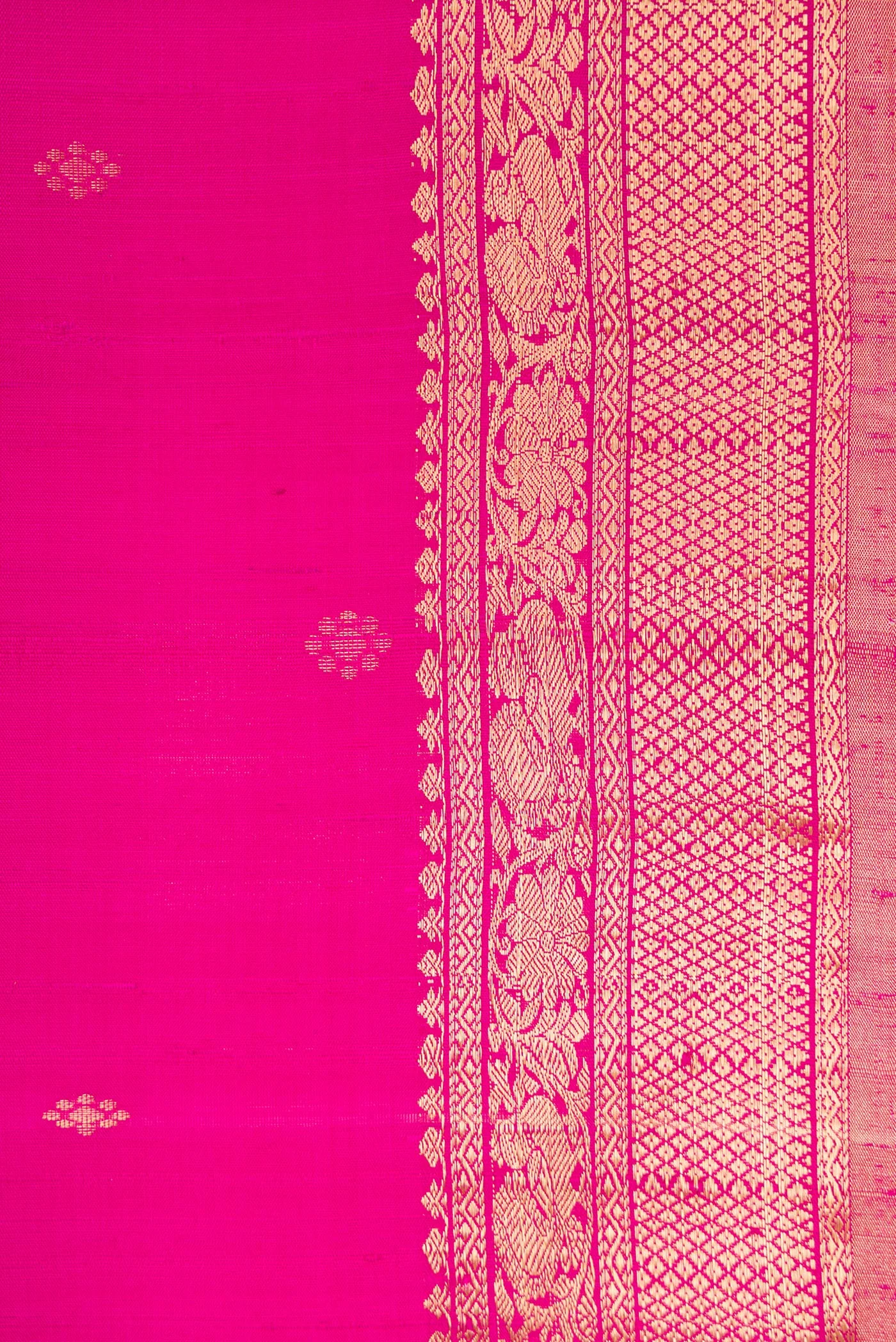 Pink Raw Silk Saree - Image 3