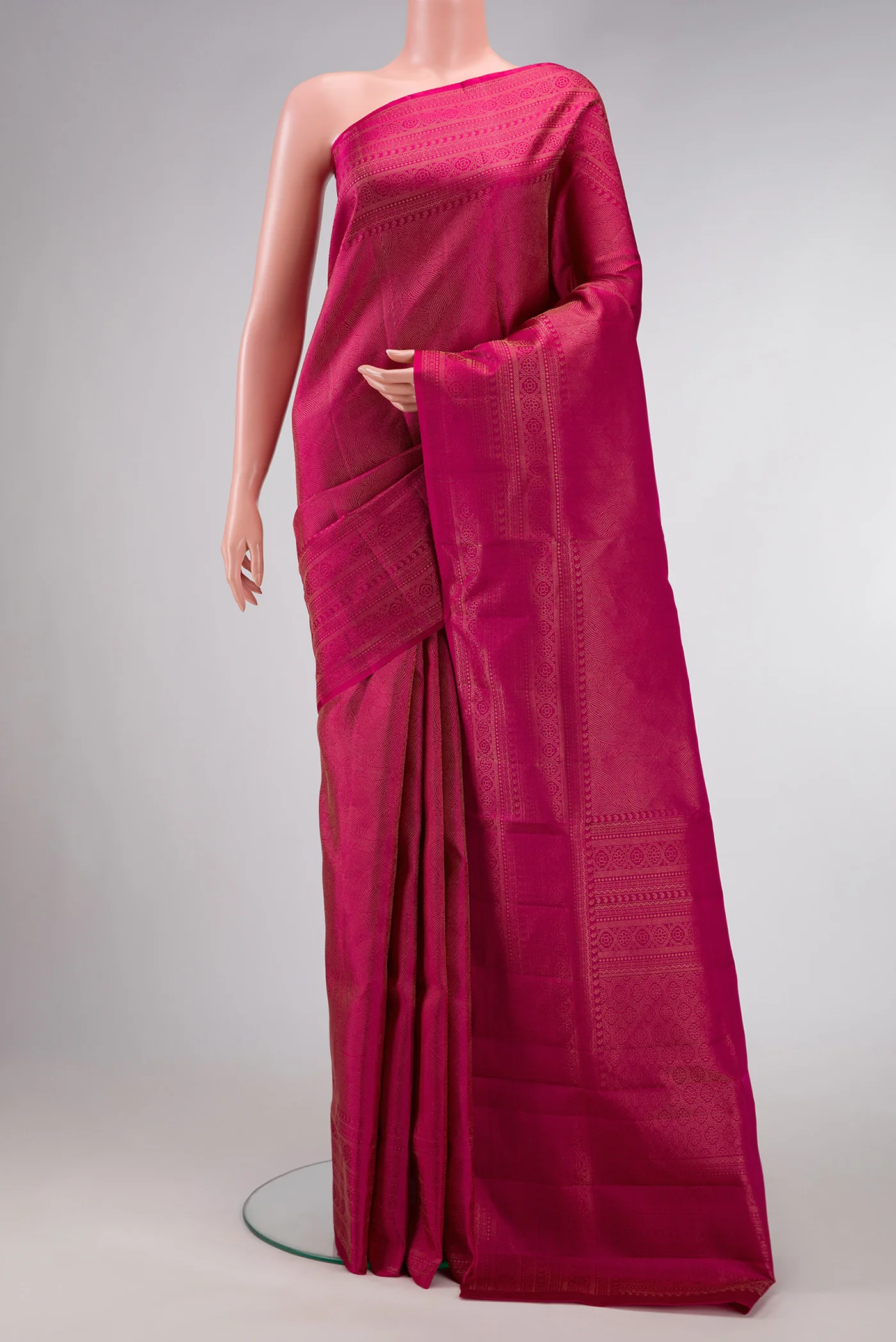 Dark Pink Soft Silk Saree