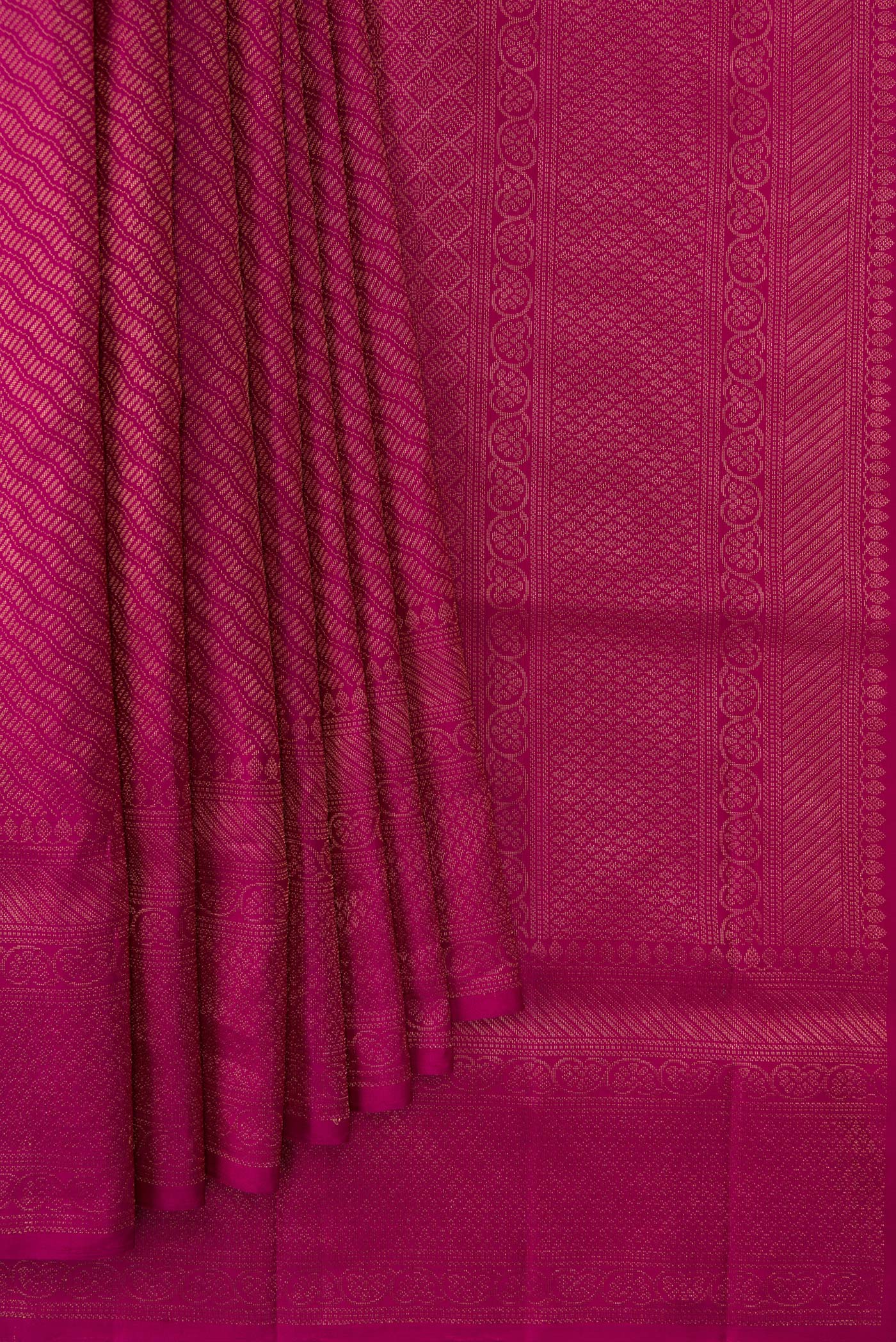 Magenta Soft Silk Saree - Image 4
