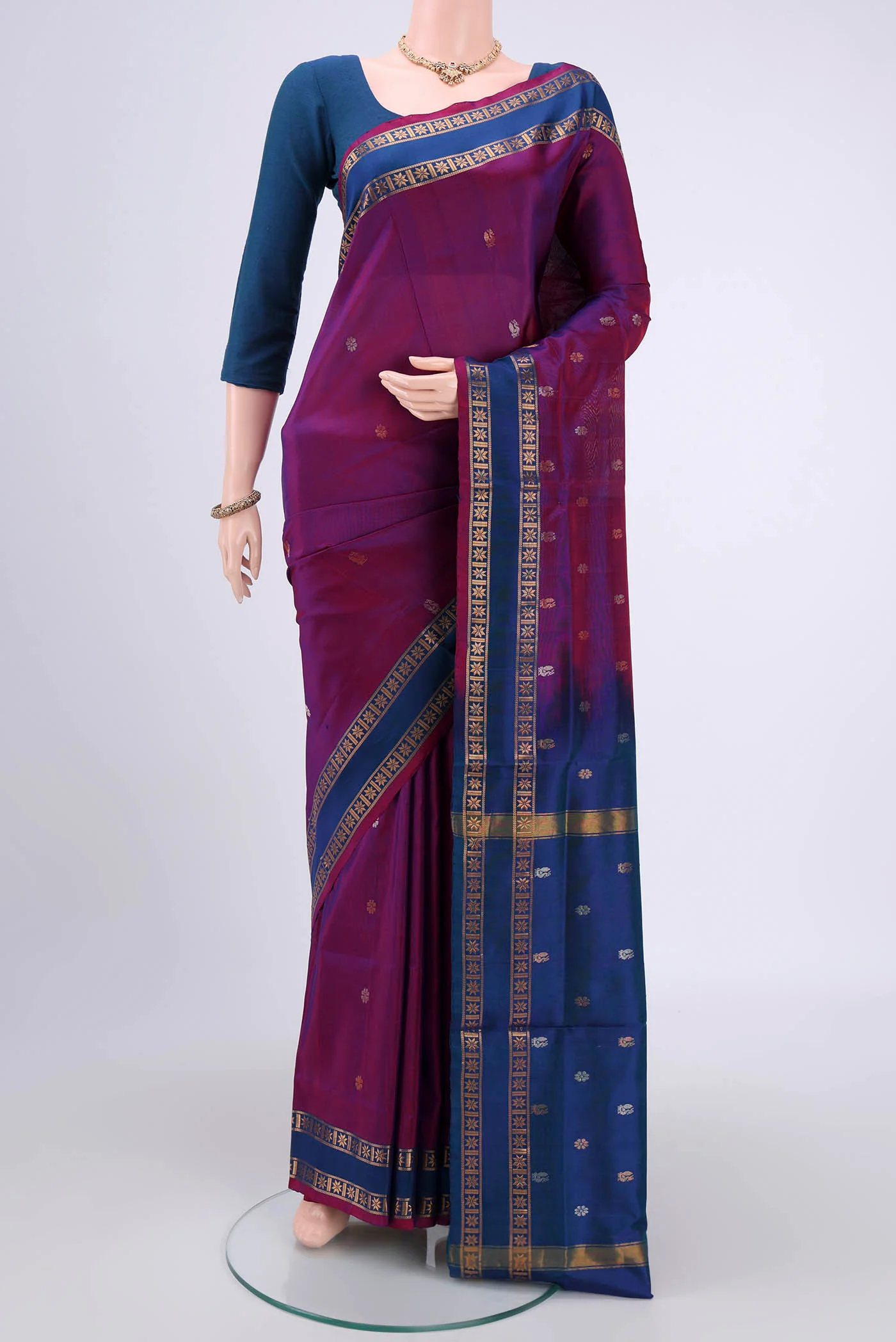Purple Uppada Silk Saree