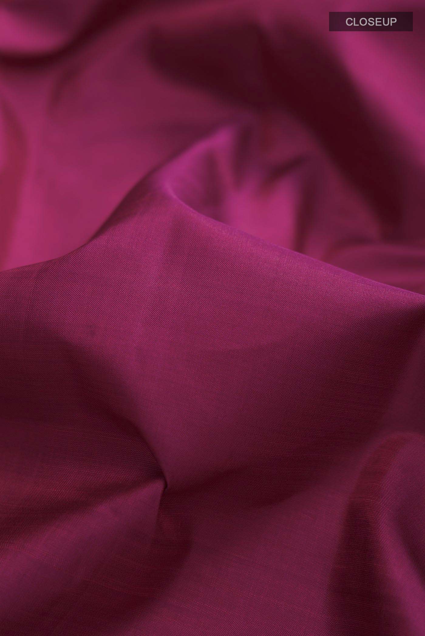 Magenta Kanjivaram Silk Saree - Image 2