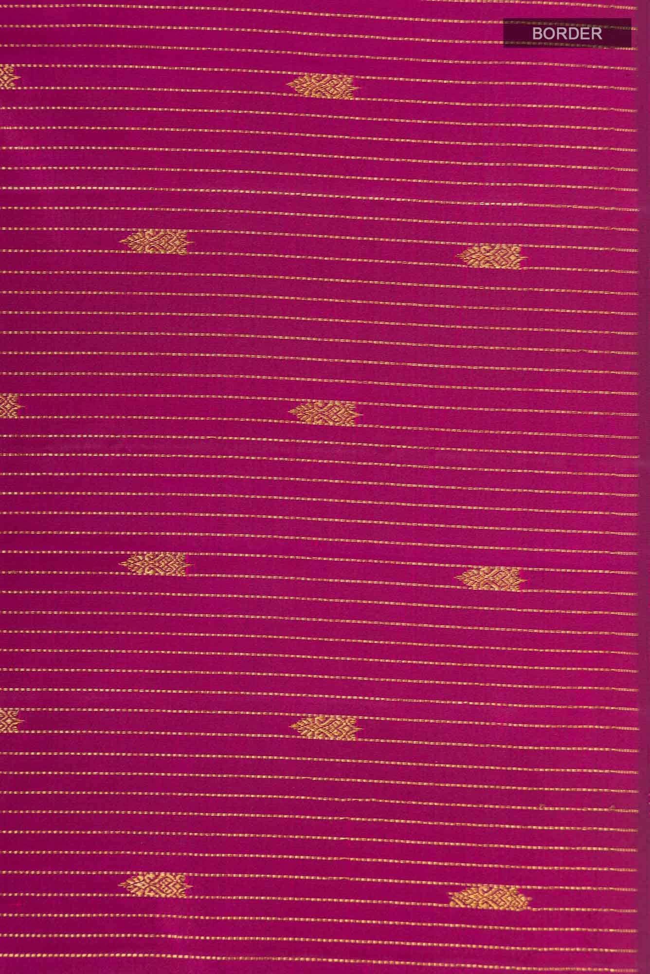 Magenta Kanchipuram Silk Saree - Image 5