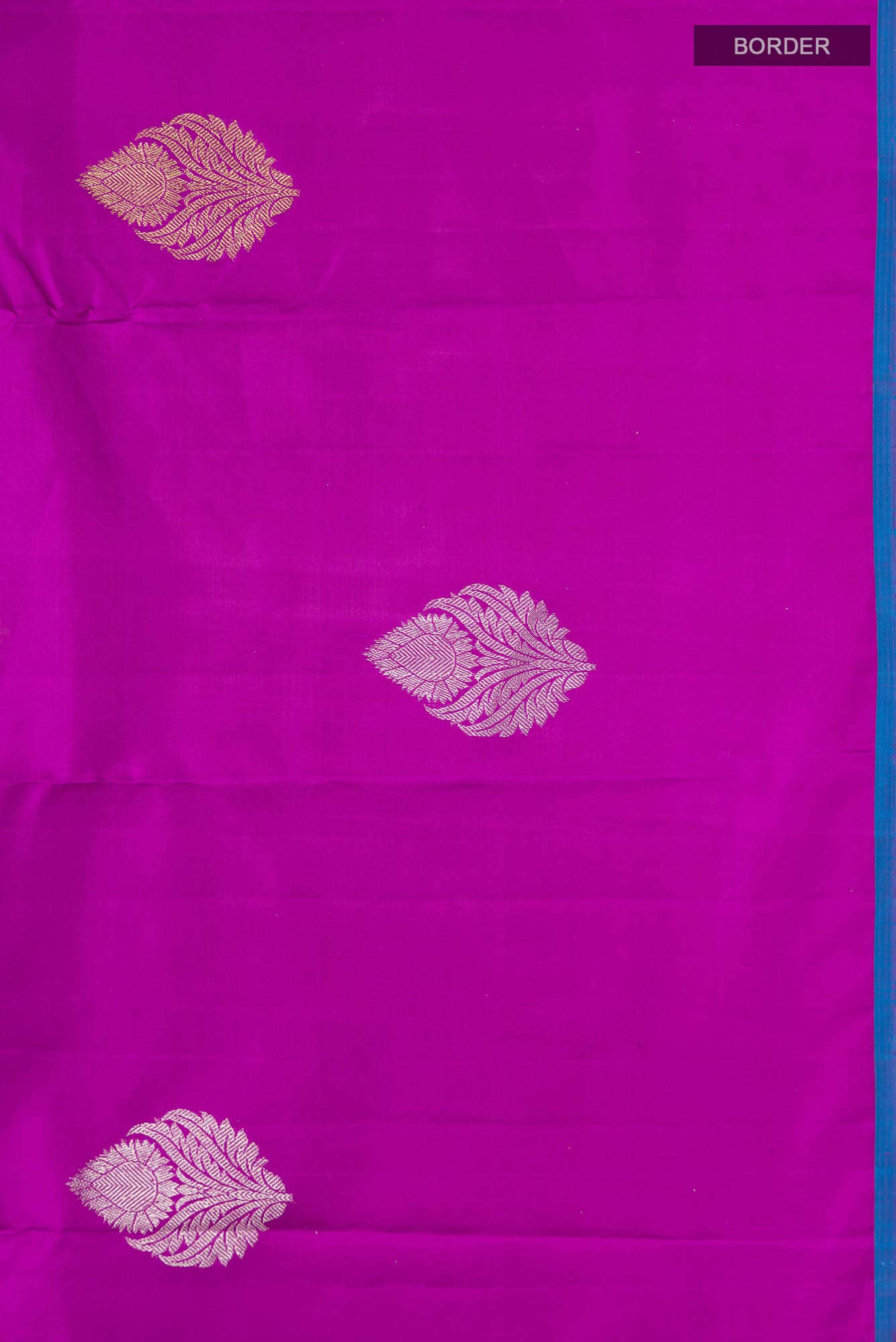 Magenta Kanjivaram Silk Saree - Image 5
