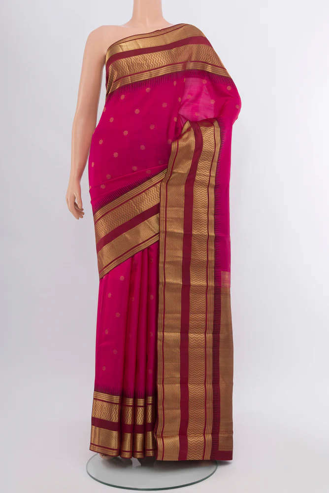 Pink Kanjivaram Silk Saree