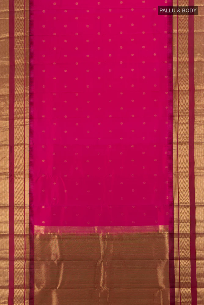 Pink Kanjivaram Silk Saree - Image 5