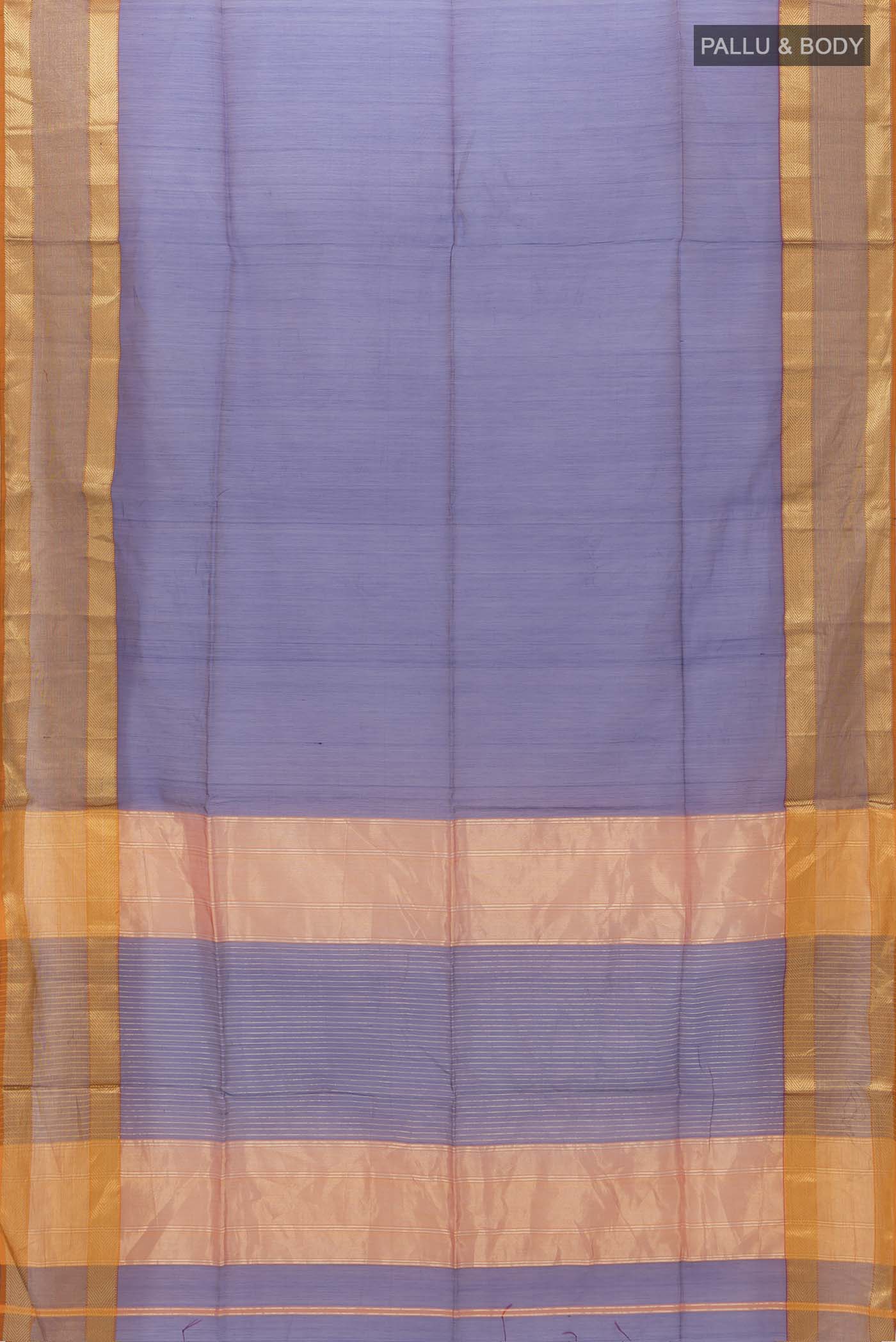 Magenta Maheshwari Silk Saree - Image 5