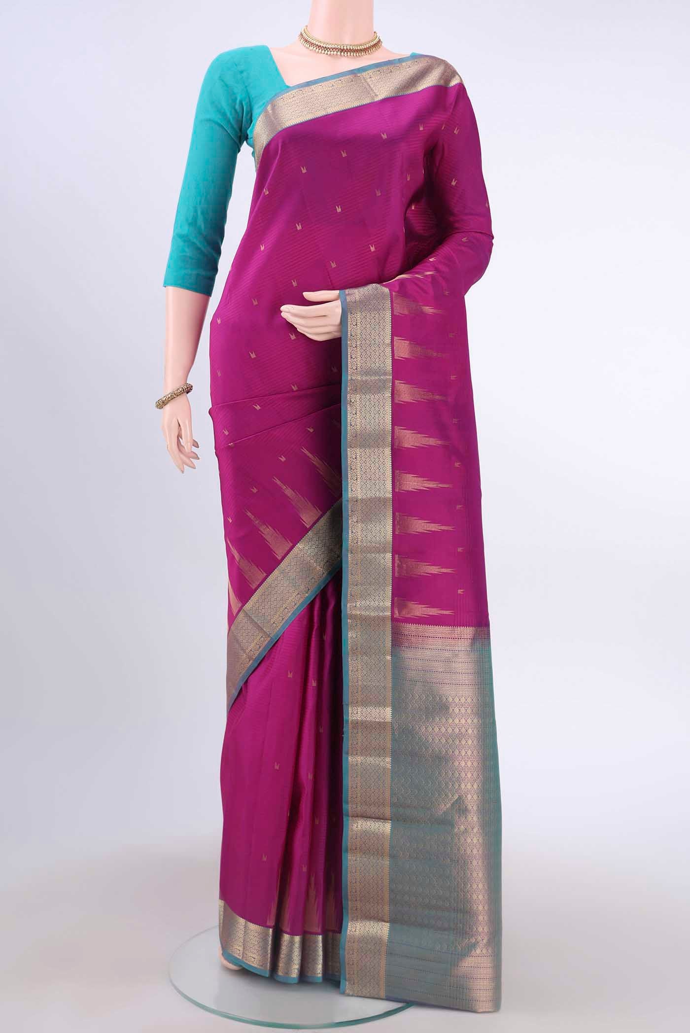 Magenta Nangavalli Silk [ Salem ] Saree