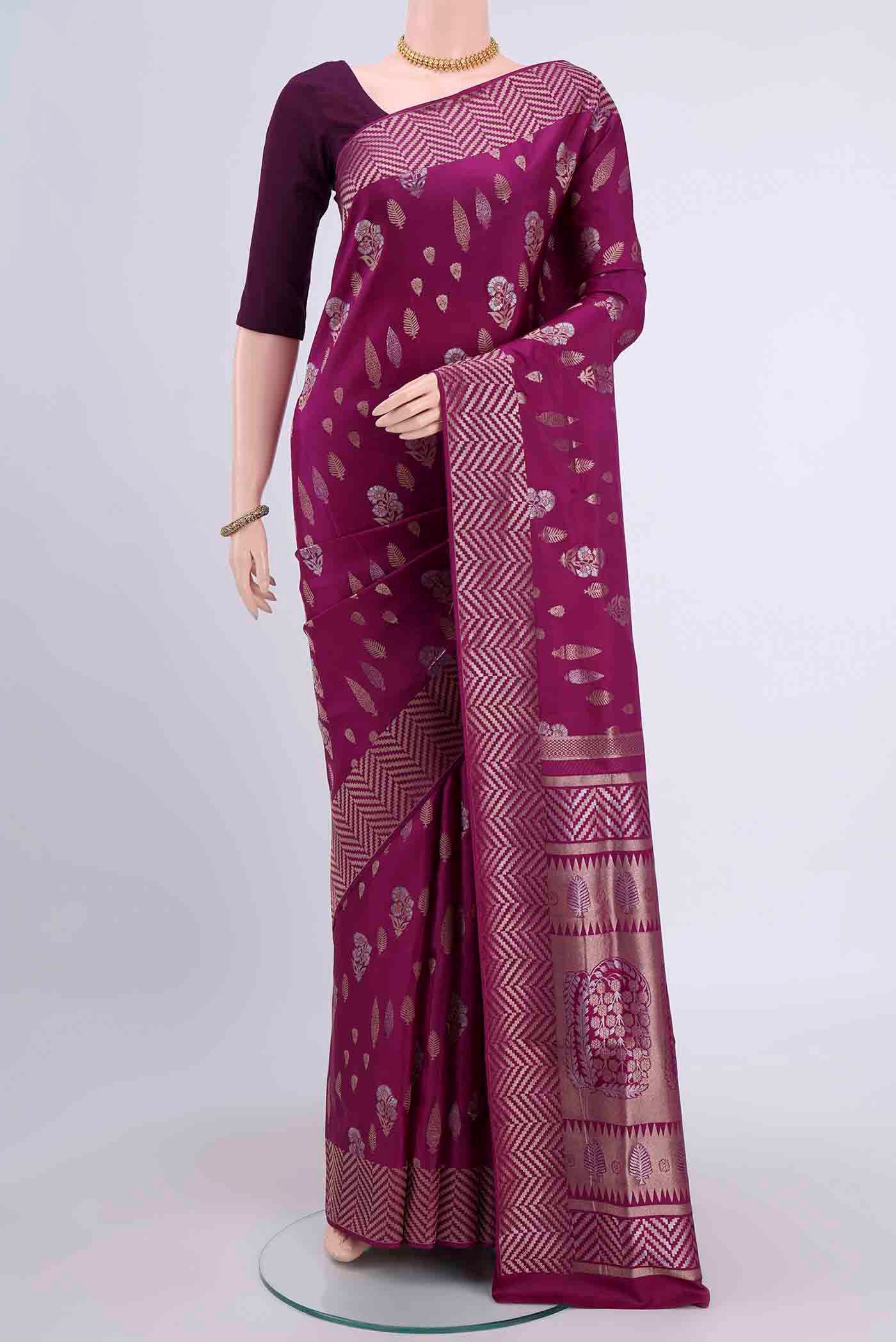 Magenta Soft Silk Saree