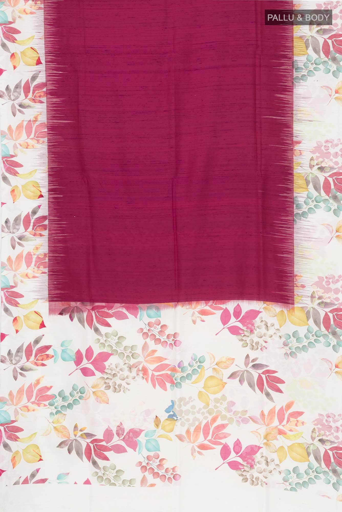 Magenta Soft Silk Saree - Image 4